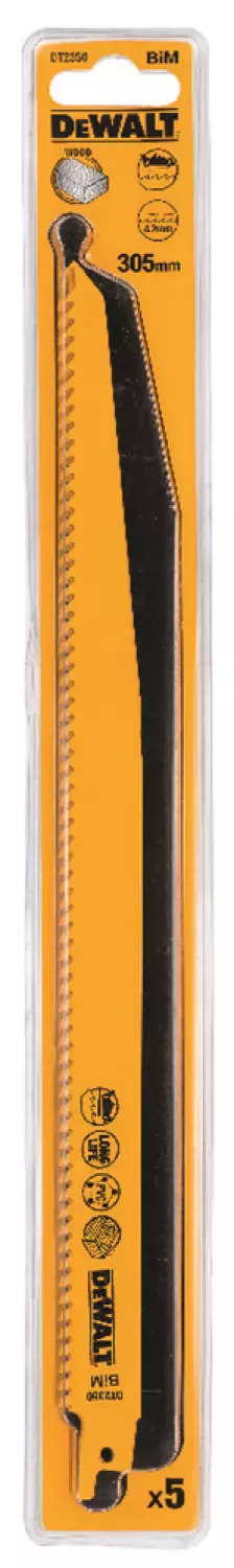DeWALT DT2350 Reciprozaagblad - 305 x 4,2mm - Hout/Kunststof (5st)-image