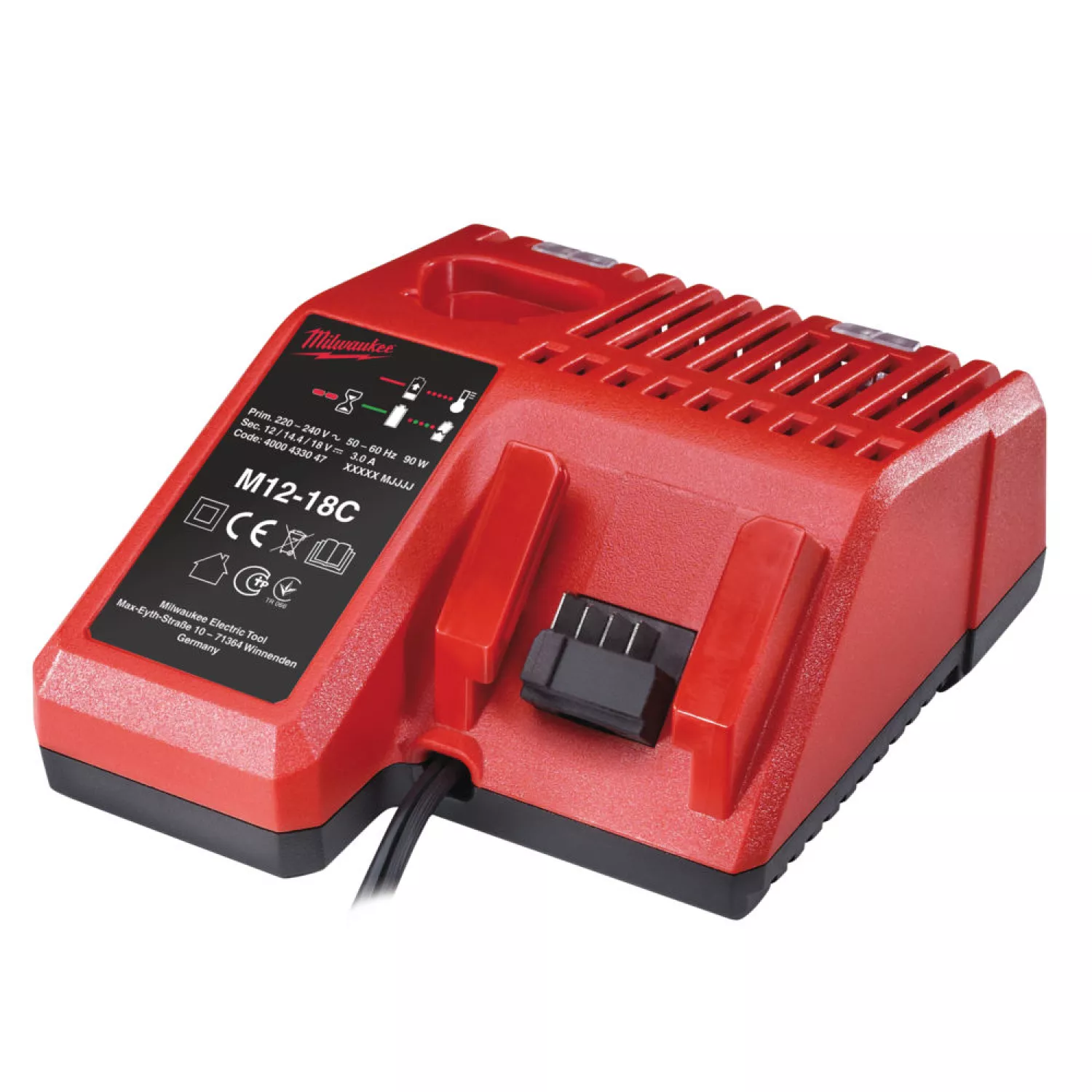 Milwaukee M12-18 AC Chargeur de voiture 12V-14,4V-18V Li-Ion-image