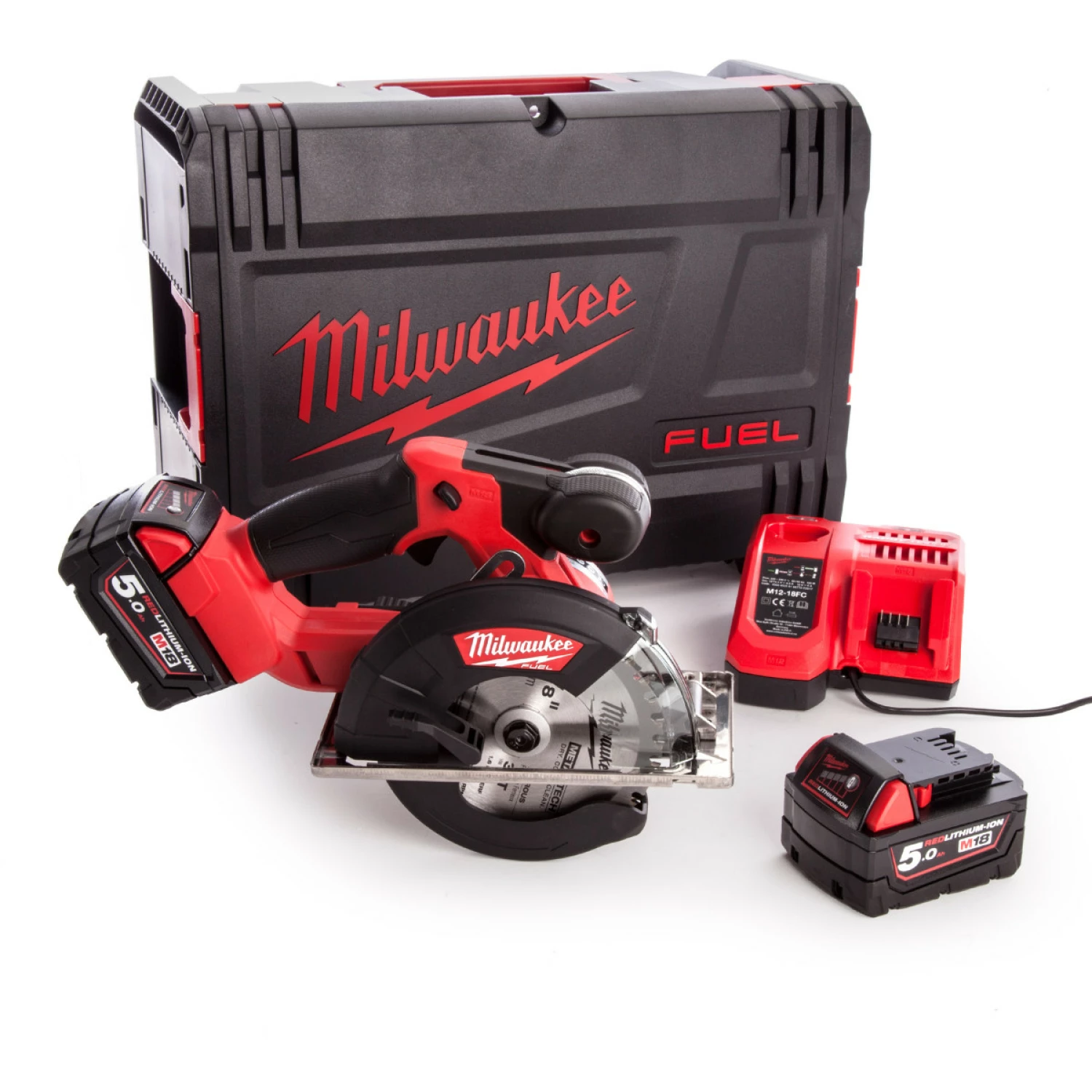 Milwaukee M18 FMCS-502X 18V Li-Ion accu Cirkelzaag set (2x 5ah accu) in HD Box -150 x 20mm - koolborstelloos-image