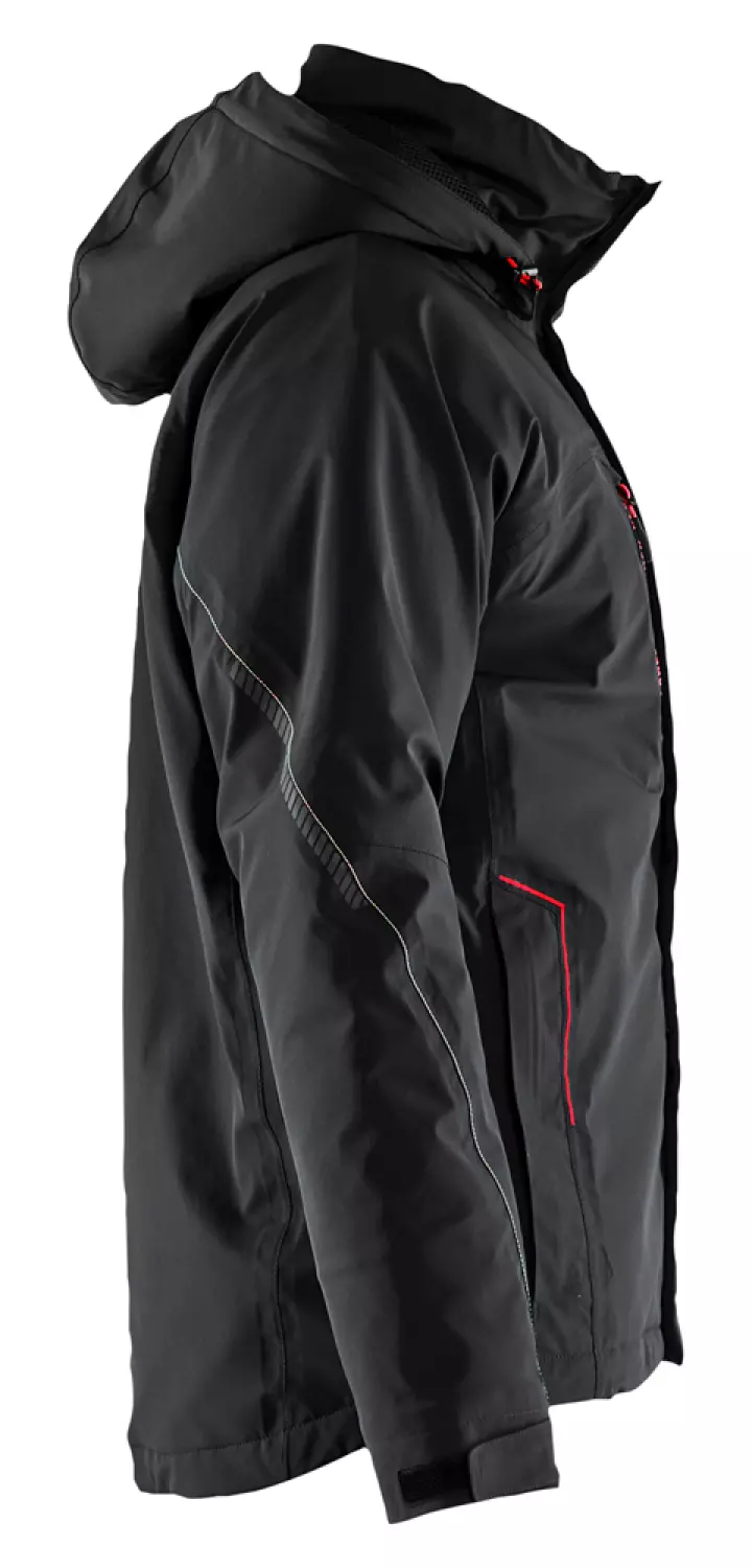 Blåkläder 4484 Lichtgewicht winterjas 4-weg stretch - Zwart/Rood - XL-image