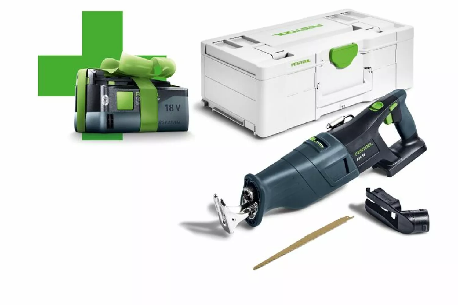 Festool RSC 18 EB-Basic 18V Li-Ion accu reciprozaag body in Systainer - met 5.0 Ah accu-image