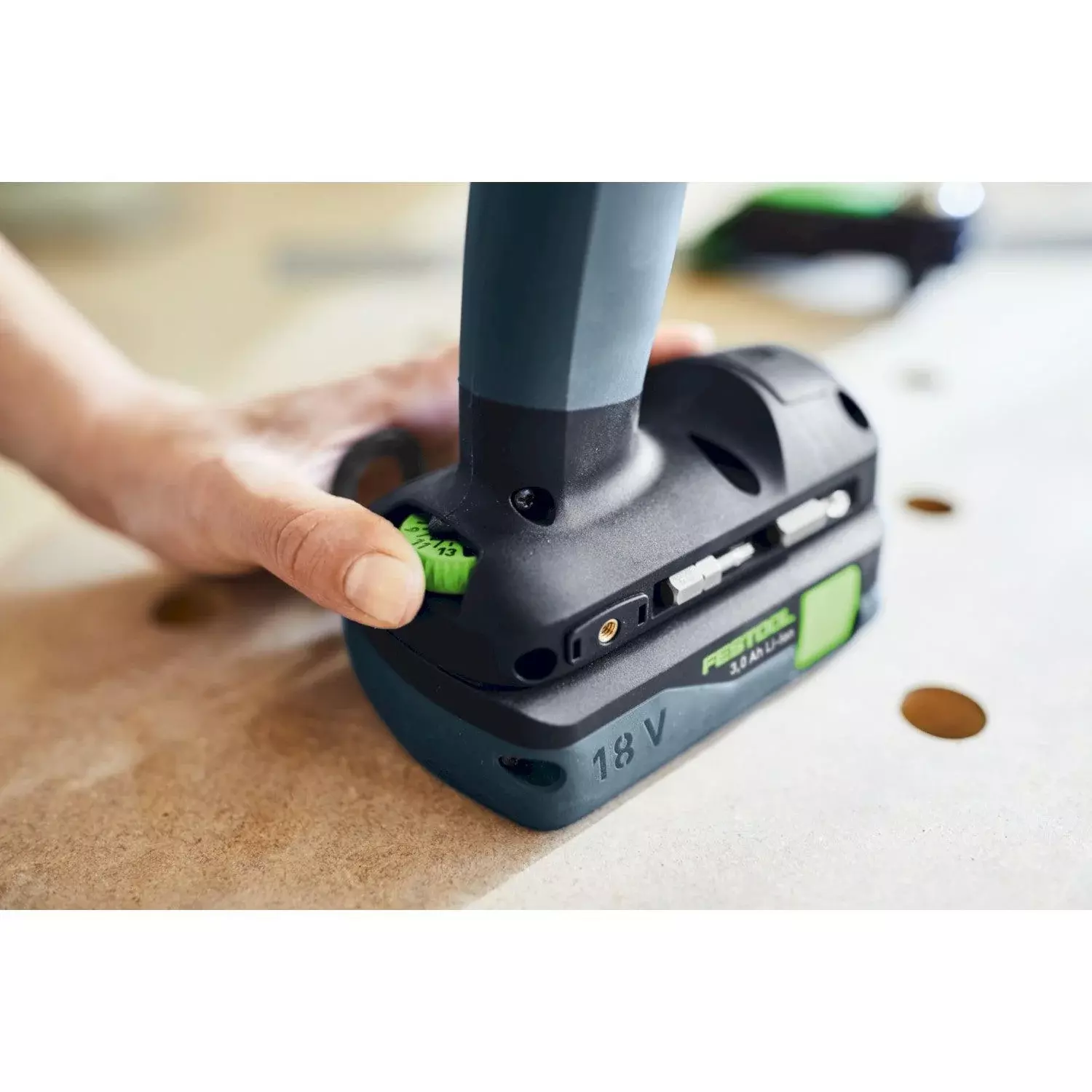 Festool TXS 18 C 3,0-Plus 18V Li-Ion accu schroefboormachine set (2x 3,0Ah) in systainer - 40Nm-image