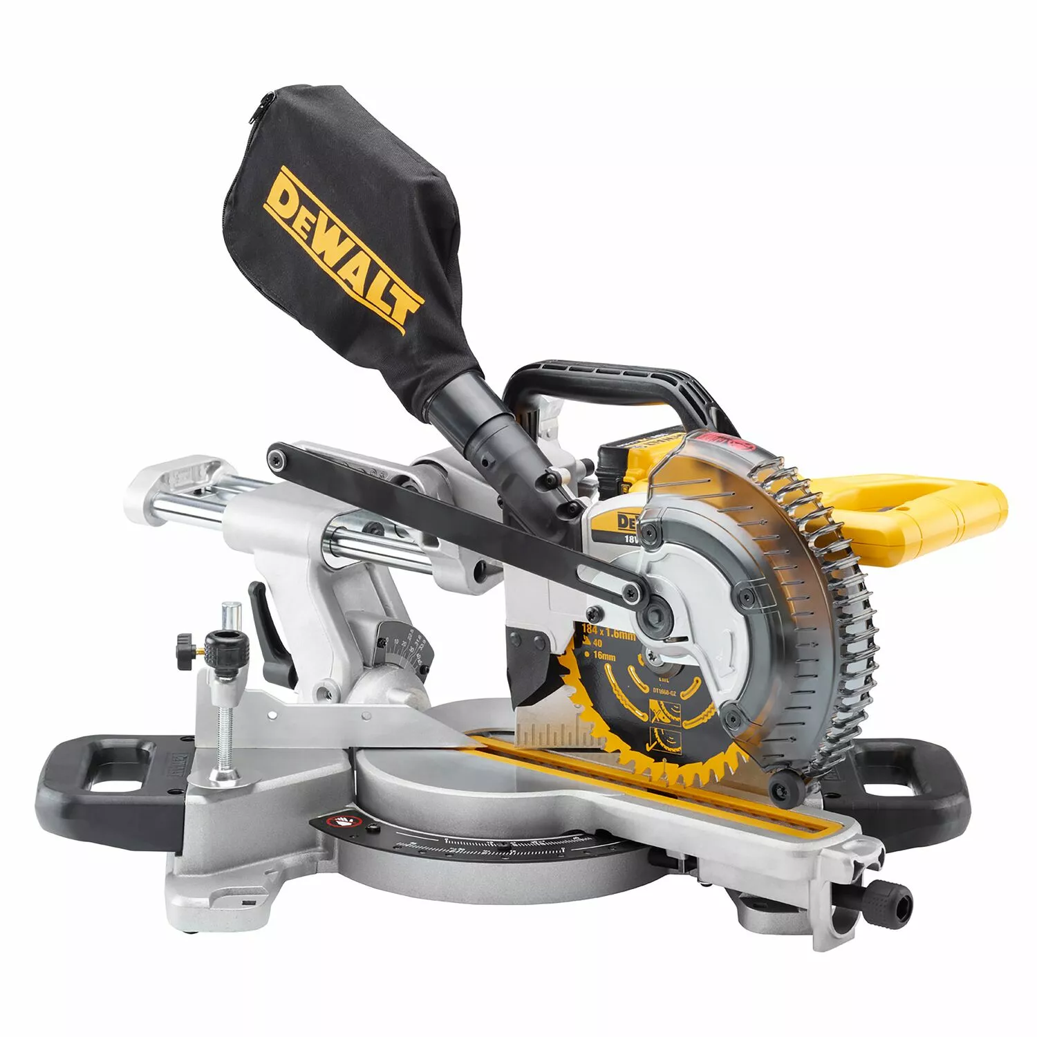 DeWALT DCS365N - Scie à onglets sans fil Li-Ion 18V (machine seule) - 184 x 16 mm-image