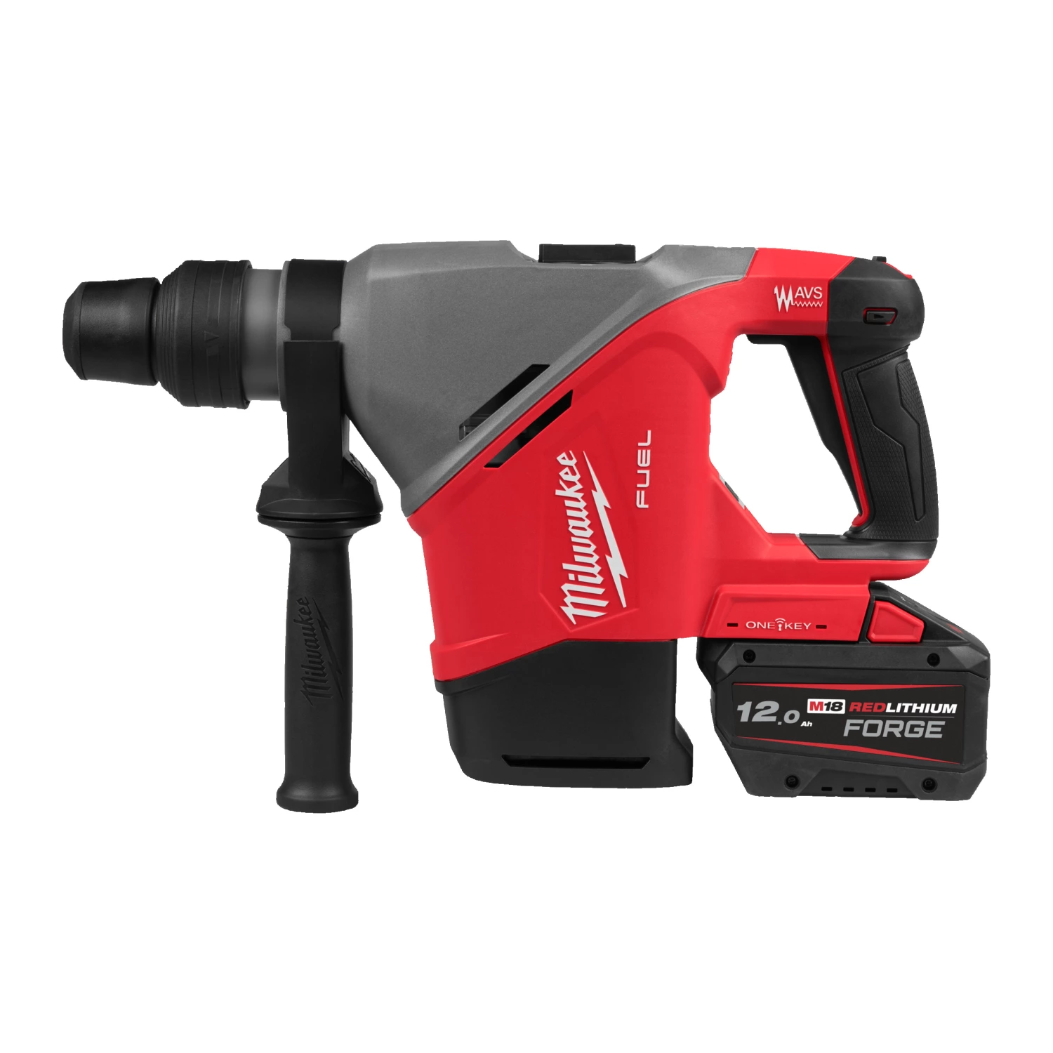 Milwaukee M18 FHACO540-122C 18V Li-ion ensemble marteau perforateur combiné (2x batterie 12.0Ah) dans une mallette - 7.5J-image