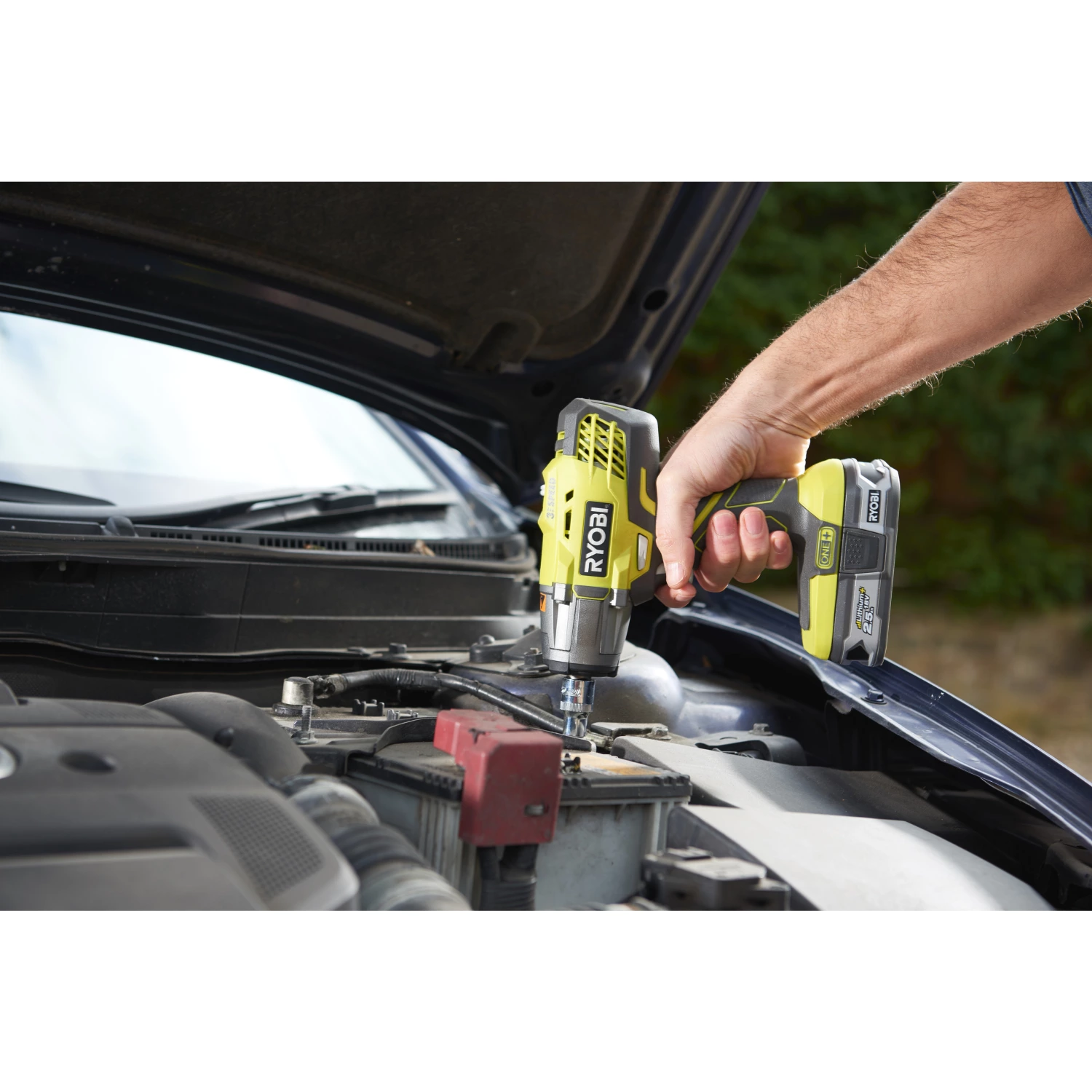 Ryobi R18IW3-0 - Boulonneuse à chocs sans fil (machine seule) - Li-Ion 18V ONE+ - 400 Nm - 1/2"-image