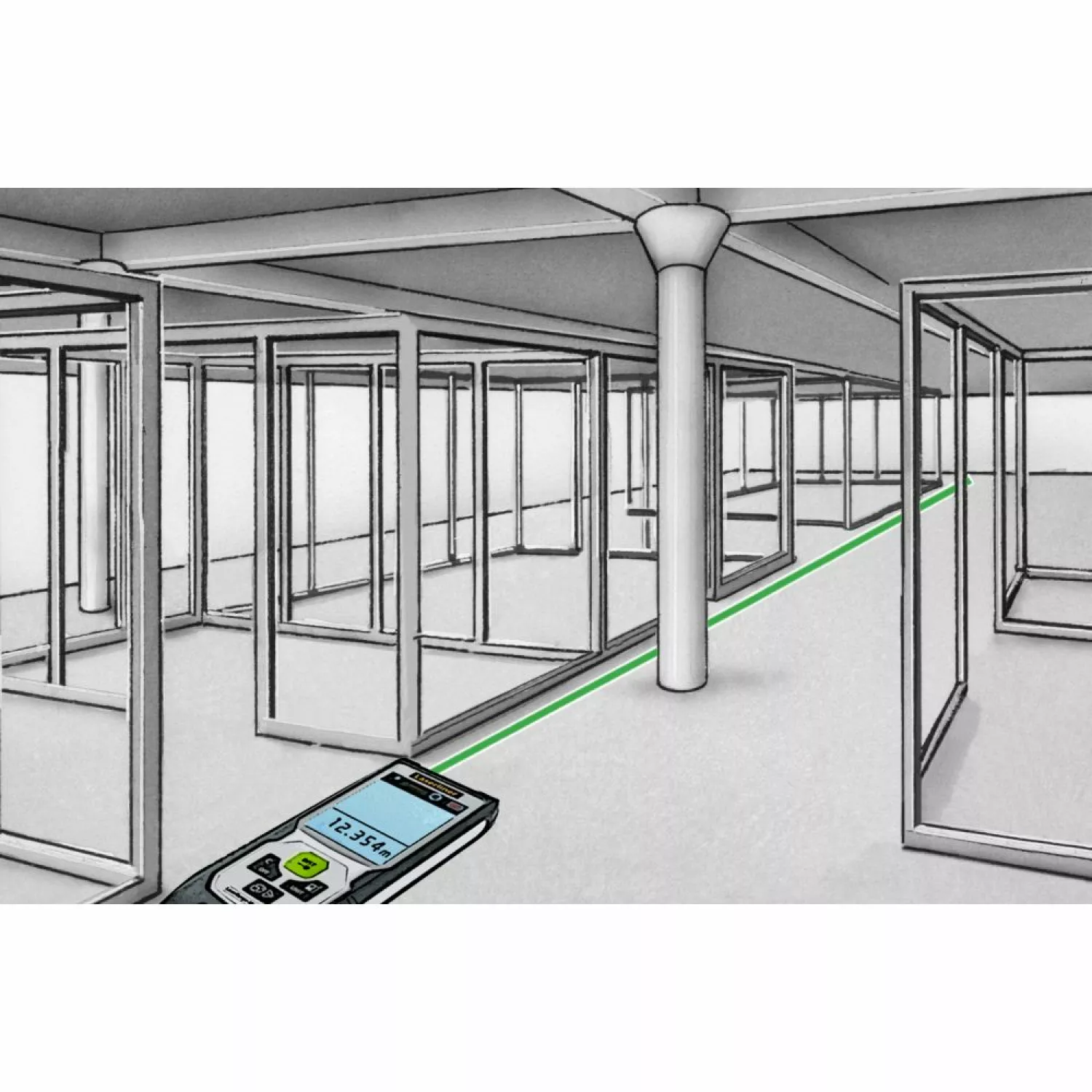 Laserliner LaserRange-Master Gi5 Laser- afstandsmeter - Groen - 50m-image