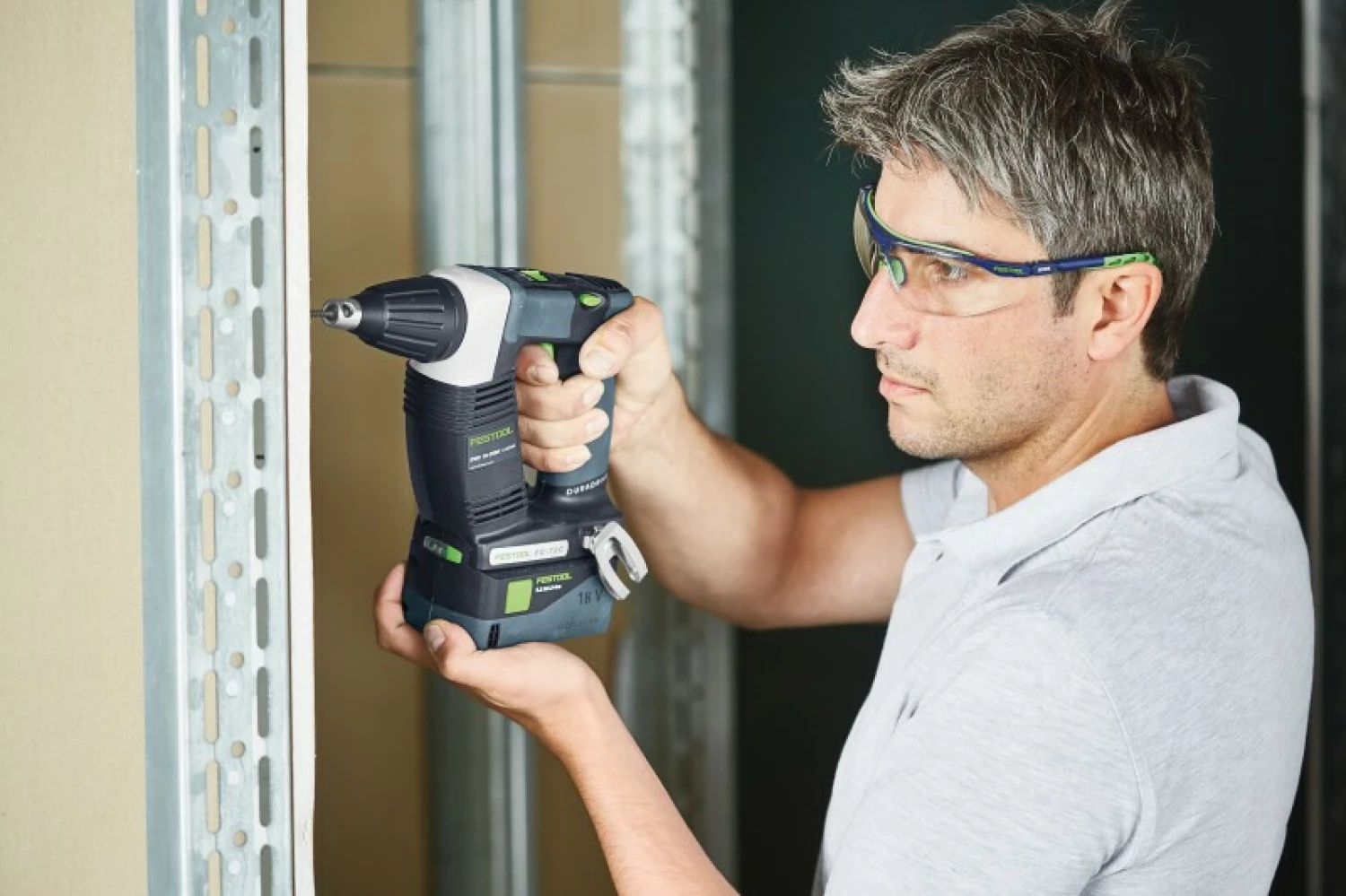 Festool DURADRIVE DWC 18-4500-Basic 18V Li-Ion accu bandschroefmachine body in systainer - 14Nm - 55mm-image