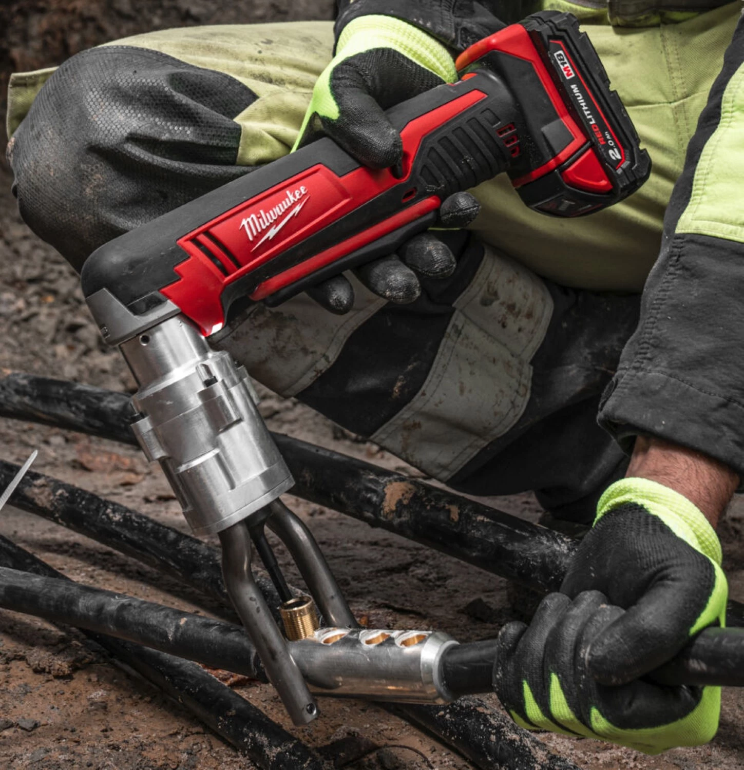 Milwaukee M18 BSBT-202X Kit de démolition sans fil 18 V Li-ion (2 batteries 2,0 Ah) dans un coffret HD-image