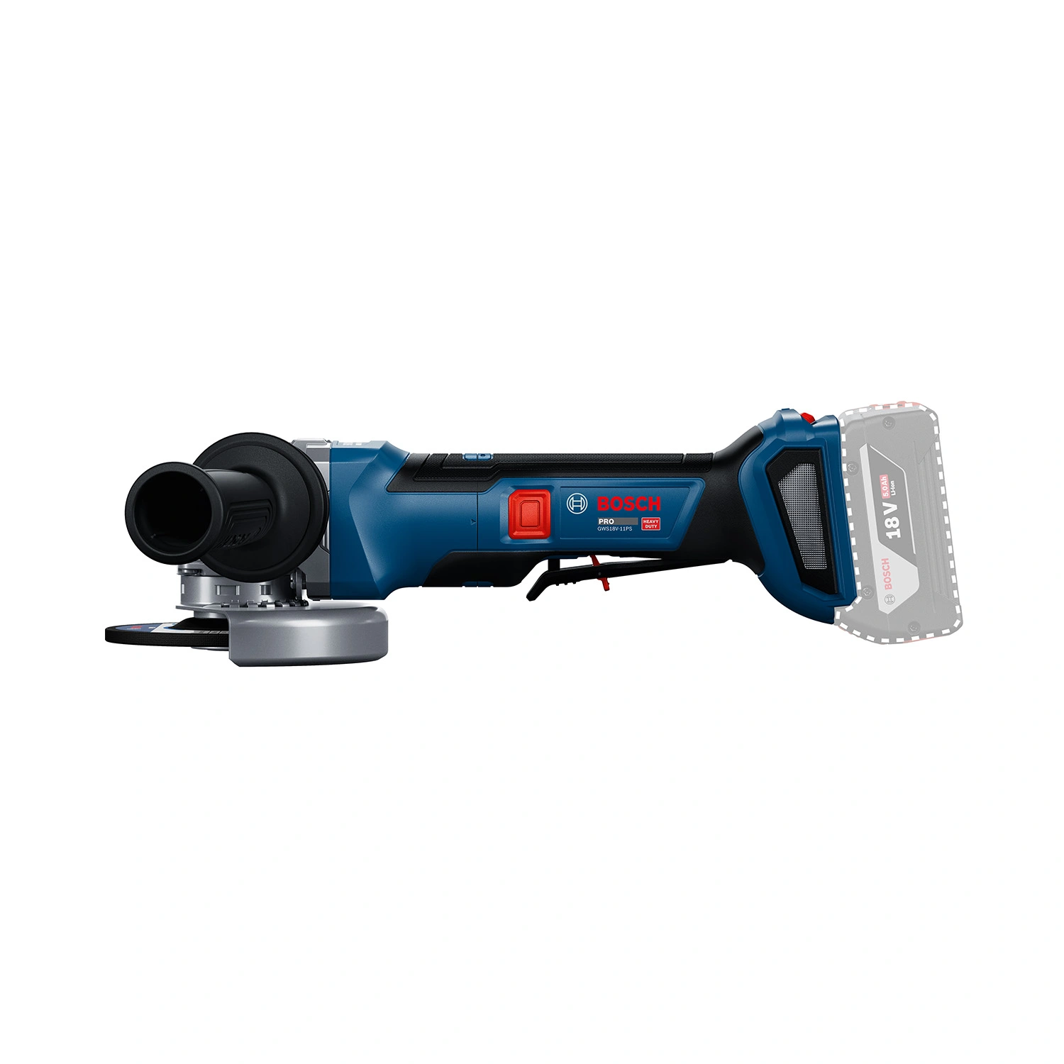 Bosch PRO GWS 18V-11 accu haakse slijper body