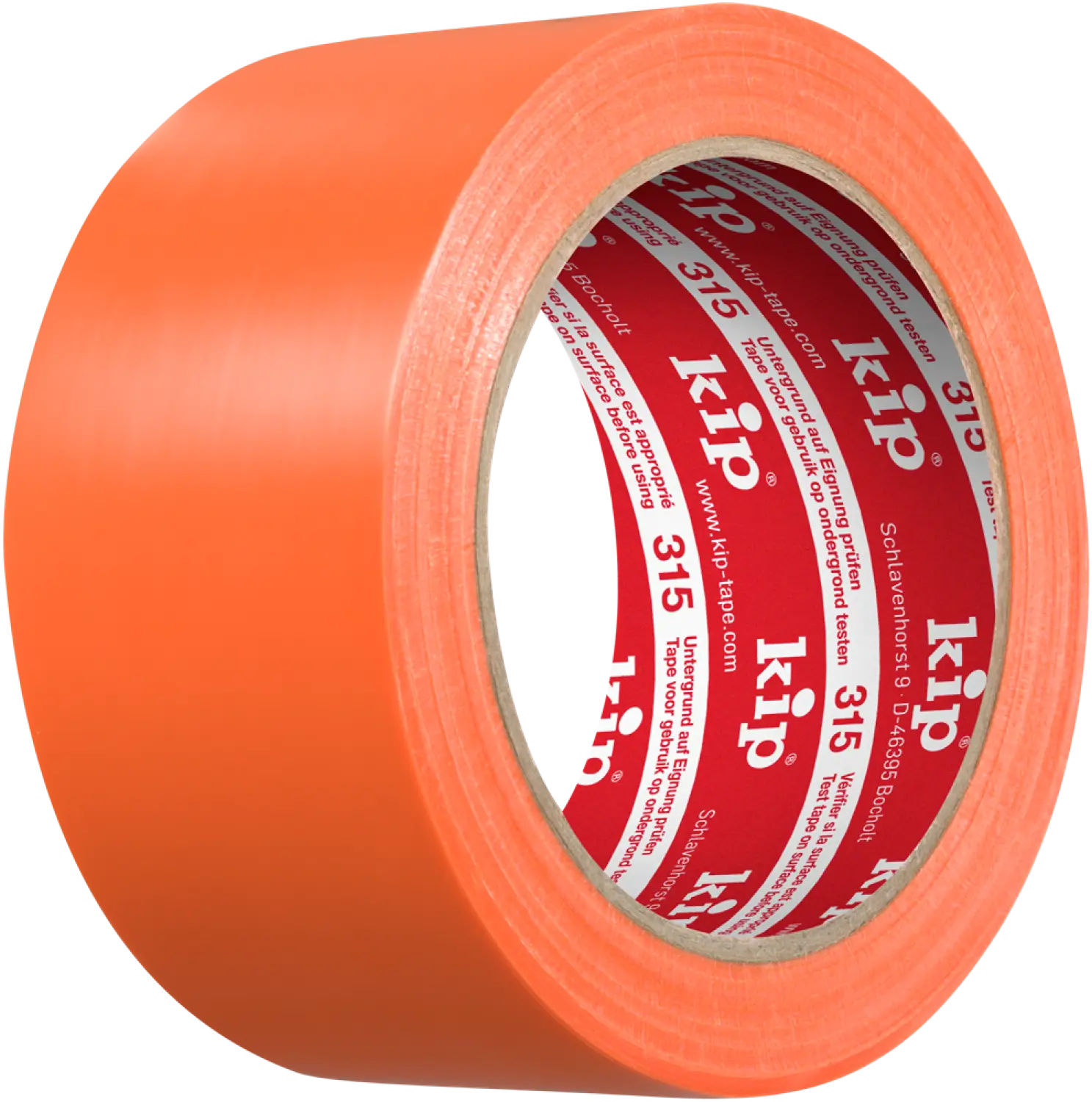 Kip Tape 315-65 Ruban de masquage en PVC Premium Plus - Lisse - Orange - 50 mm x 33 m