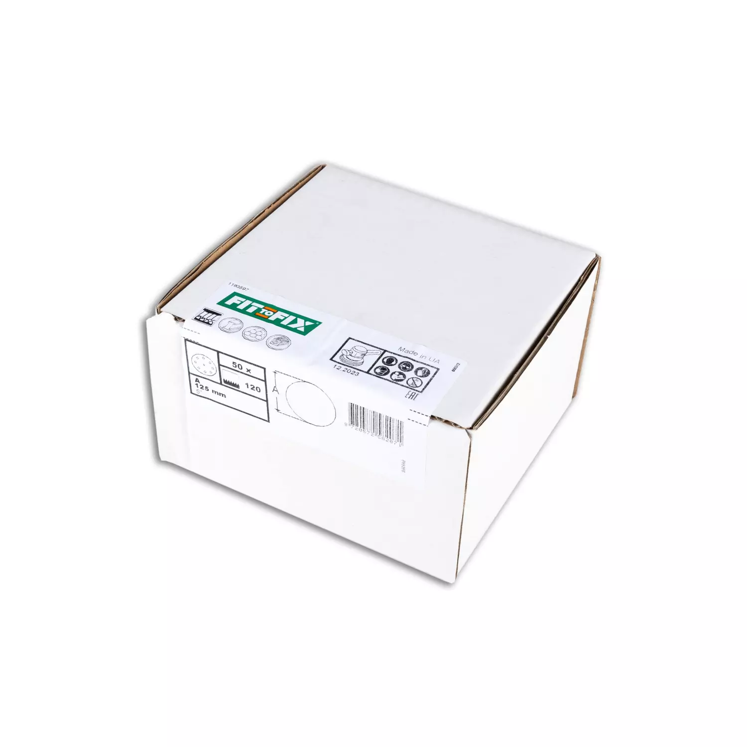 Fit-to-Fix Disque à poncer - P120 - rond 125mm (50pcs)-image