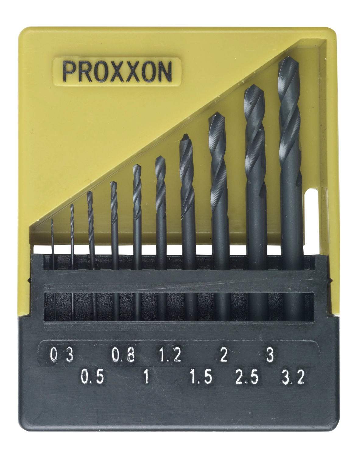 Proxxon Borenset HSS DIN 338, 10-dlg. (0,3 - 3,2 mm.)-image