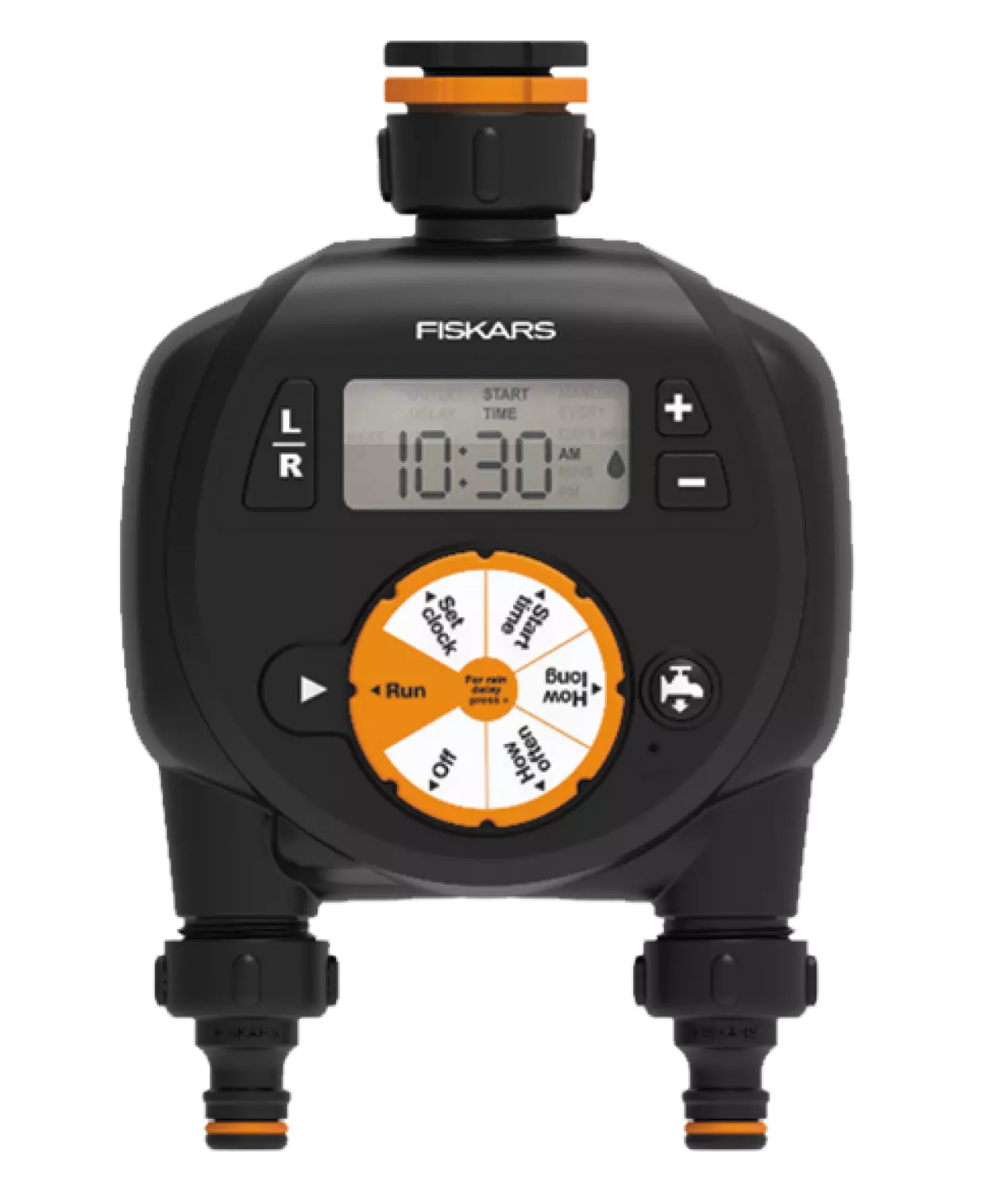 Fiskars 1054792 Watertimer, dubbele uitlaat-image