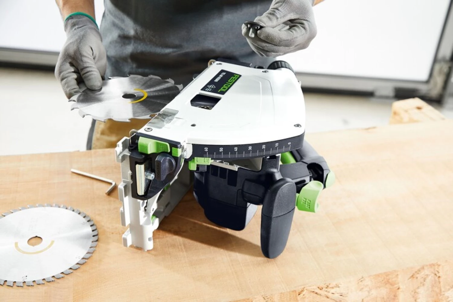 Festool TS 60 KEBQ-Plus 100Y Édition limitée Scie circulaire dans Systainer - 1500 W - 168 mm-image