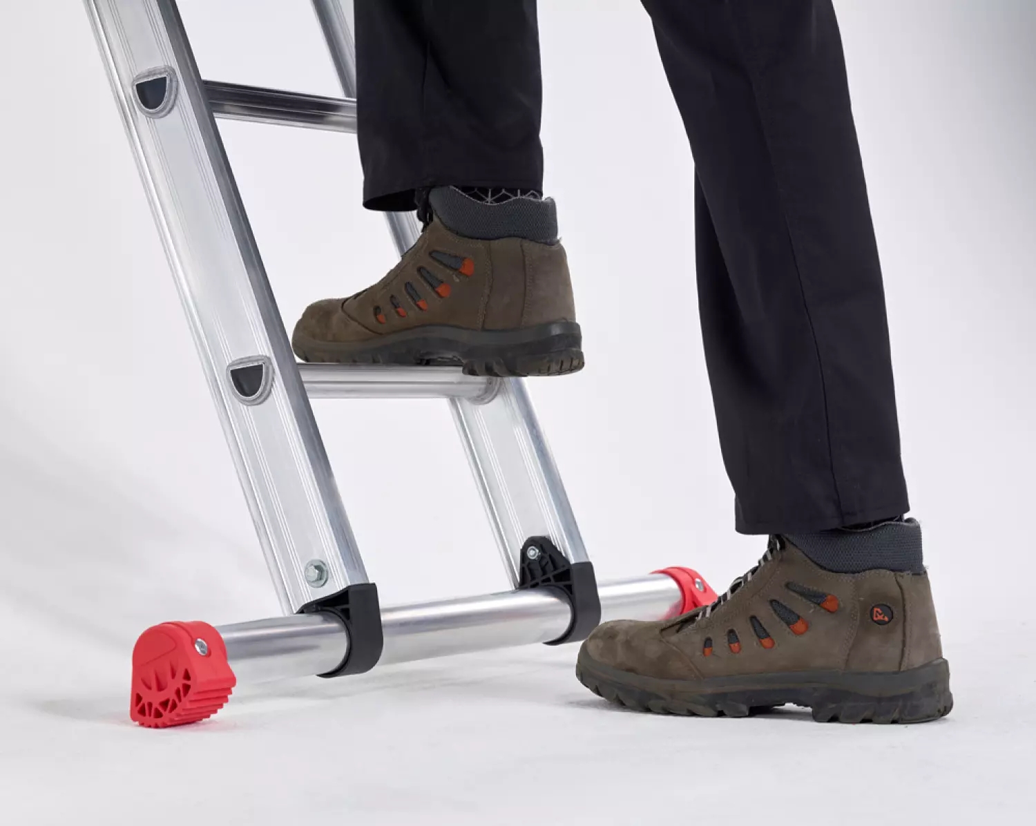 Altrex Atlas AER 1040 Bouwladder - Enkel - Aluminium - 14 treden - max. werkhoogte 4,9m-image