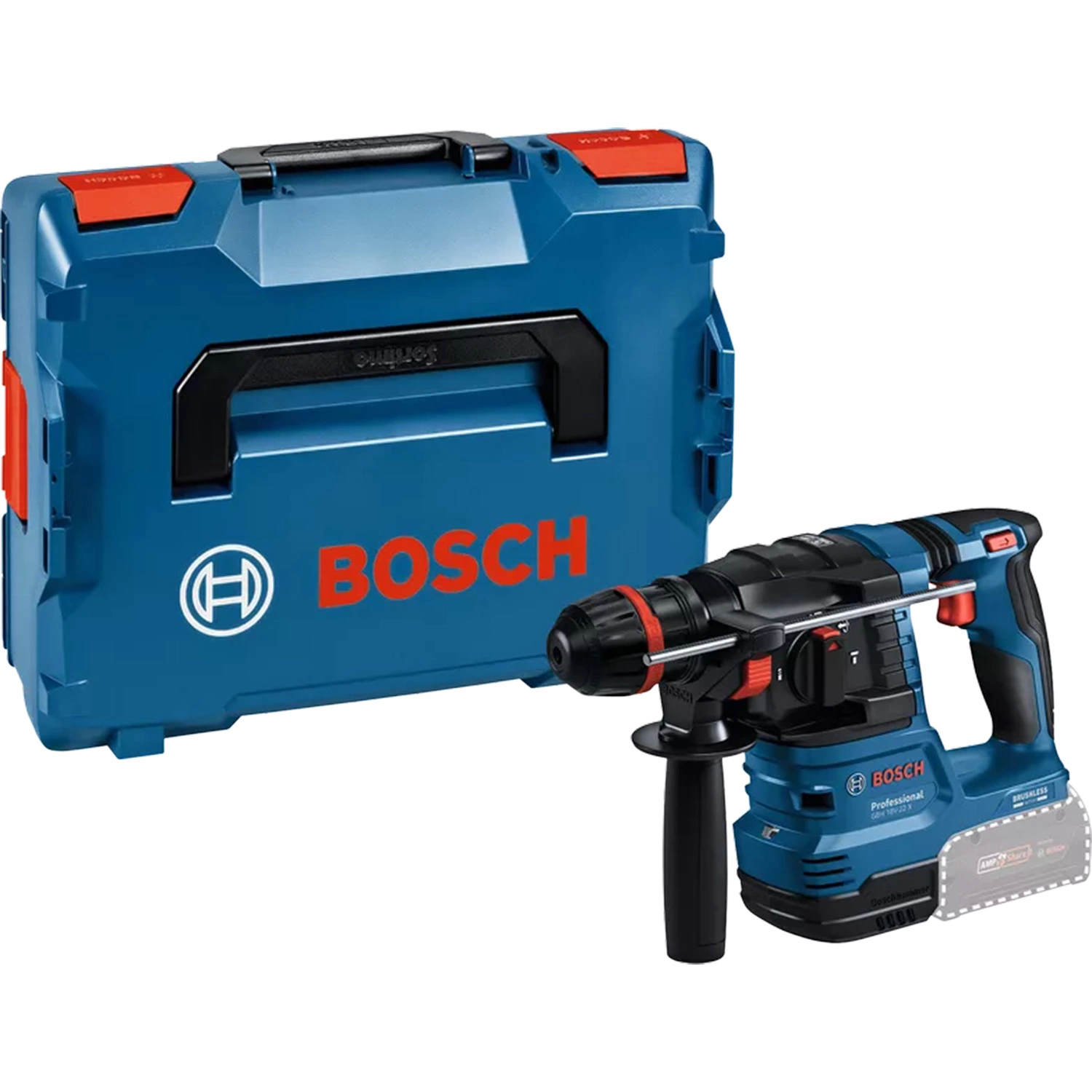 Bosch GBH 18V-22 X SDS-plus accu ONECHUCK boorhamer body in L-Boxx-image
