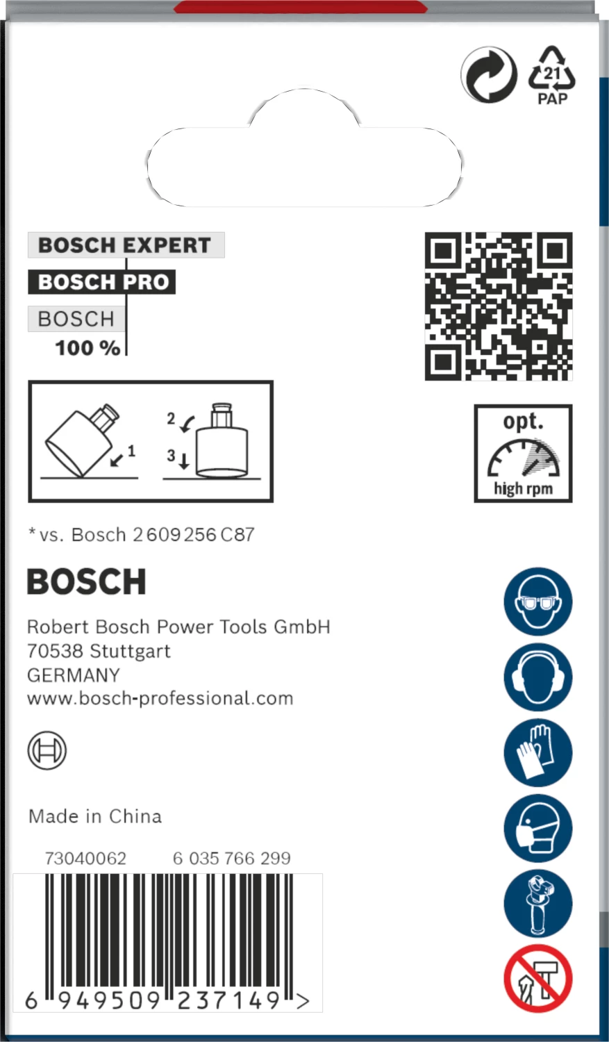 Bosch 2608901562 Scie cloche diamantée PRO Tile PC Plus pour carrelage - 51 mm-image