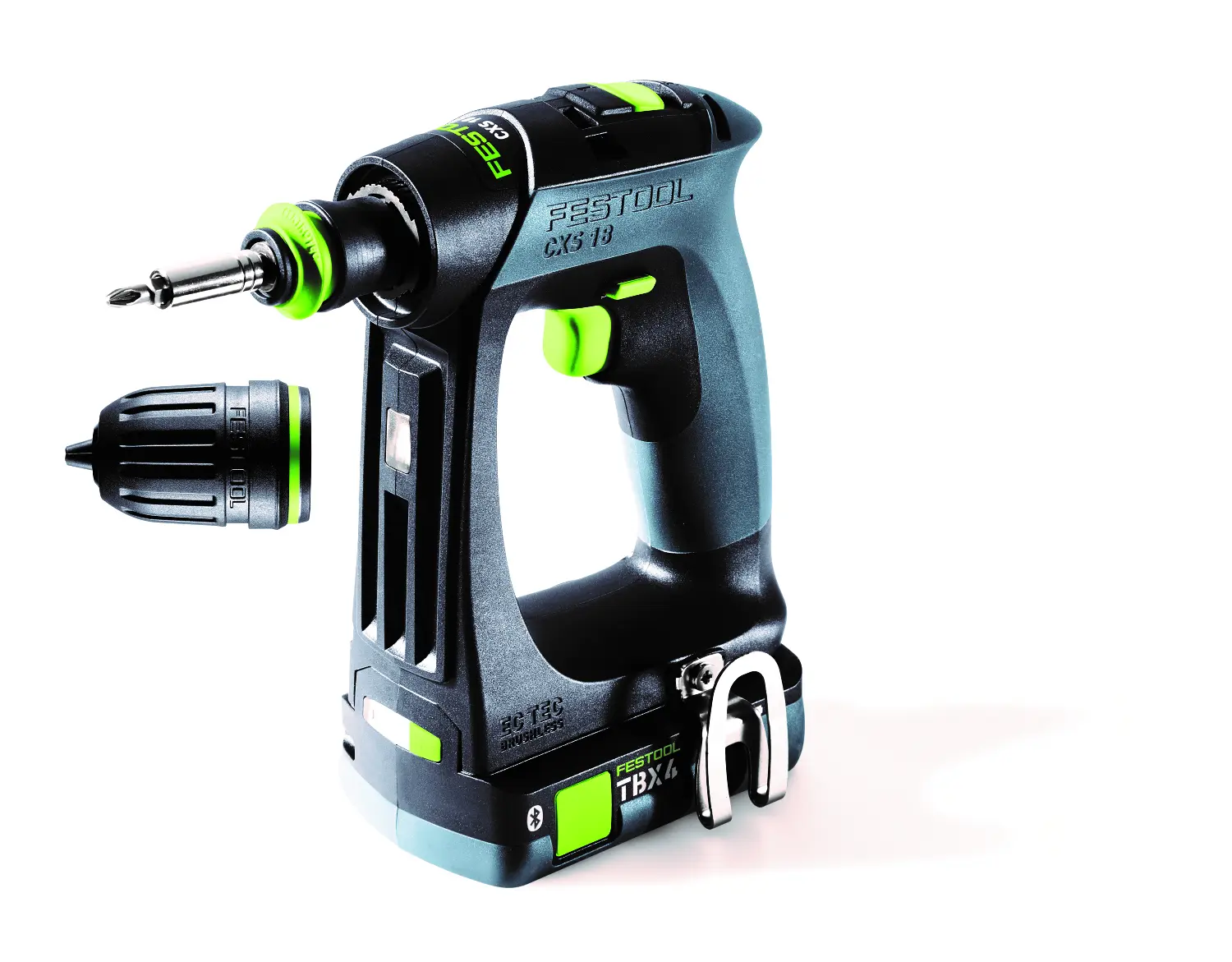 Festool 579345 CXS 18 TBX4,0 I-Plus 18V Li-ion accu schroefboormachine set (2 x 4,0Ah) in systainer