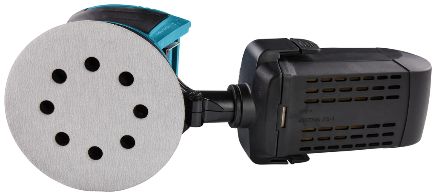 Makita DBO180Y1J 18V Li-Ion Accu excentrische schuurmachine body (1x 1.5Ah accu) in Mbox - 125mm-image