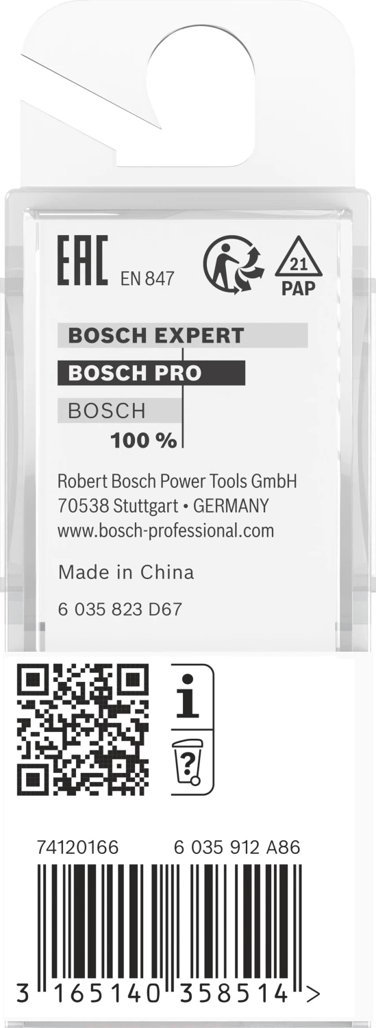Bosch 2608628390 - Fraise à rainurer droit 8 mm, D1 20 mm, L 25 mm, G 56 mm-image