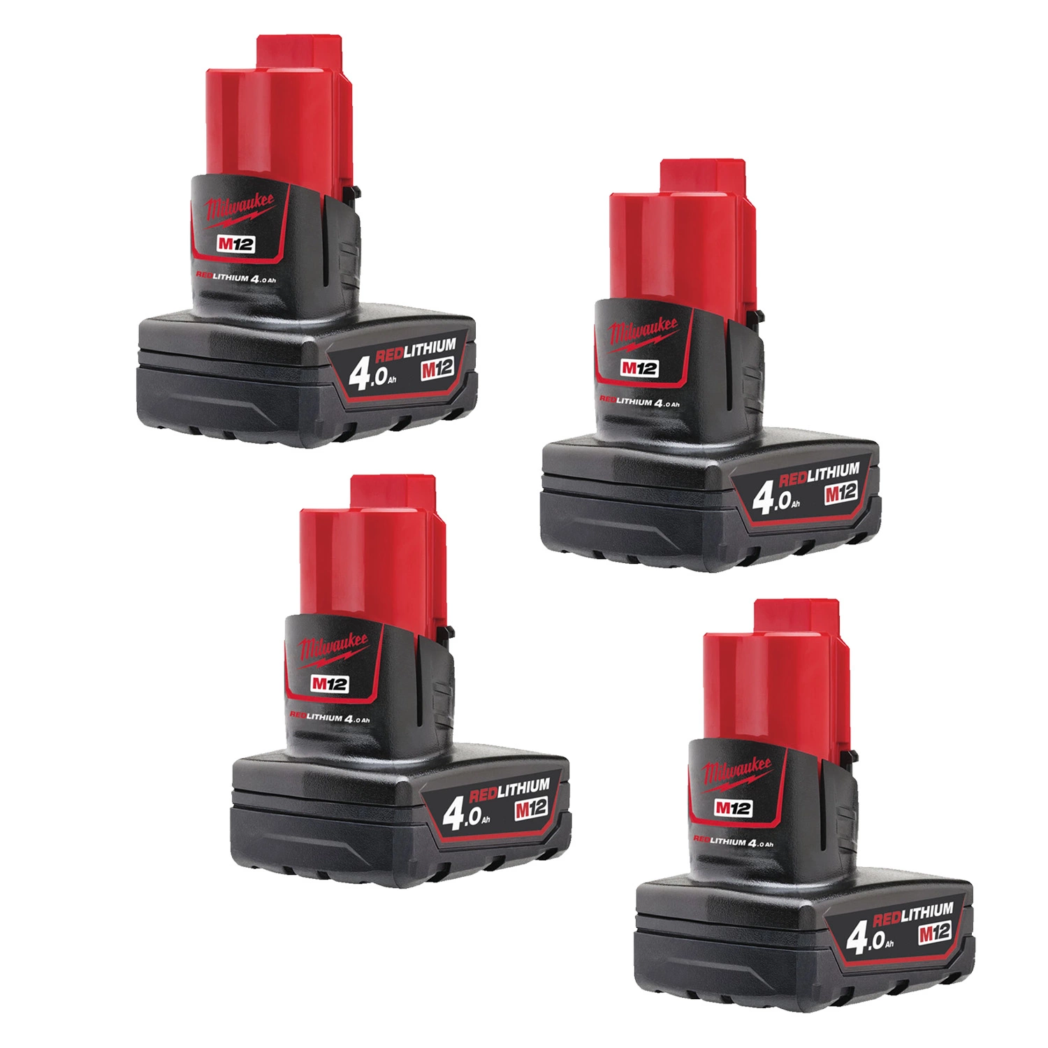 Milwaukee M12 B4 12V Li-ion accu - 4.0Ah (4st)-image