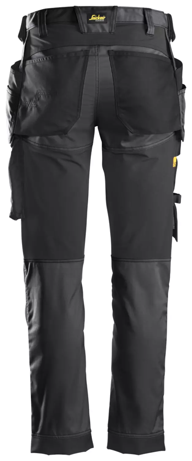 Snickers 6241 AllroundWork Stretch Werkbroek met holsterzakken - Staal Grijs - Maat 50-image