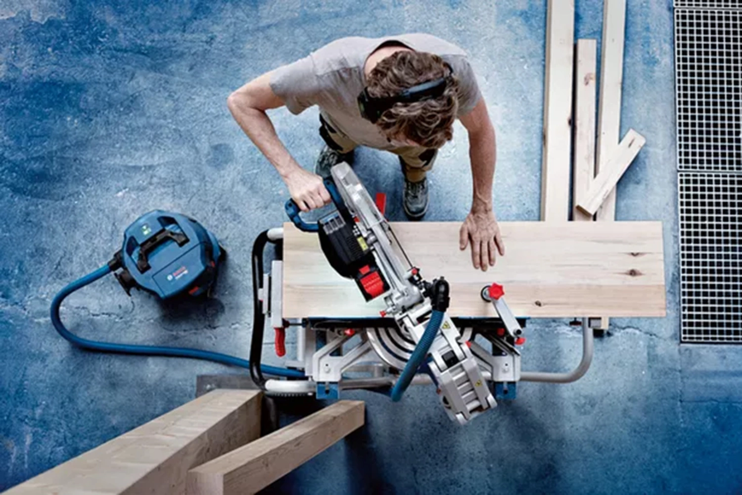 Bosch GCM 18V-305 GDC 18V LI-ION BATTERIE BITURBO SAW SAW (2x 12.0AH) -305 mm-image