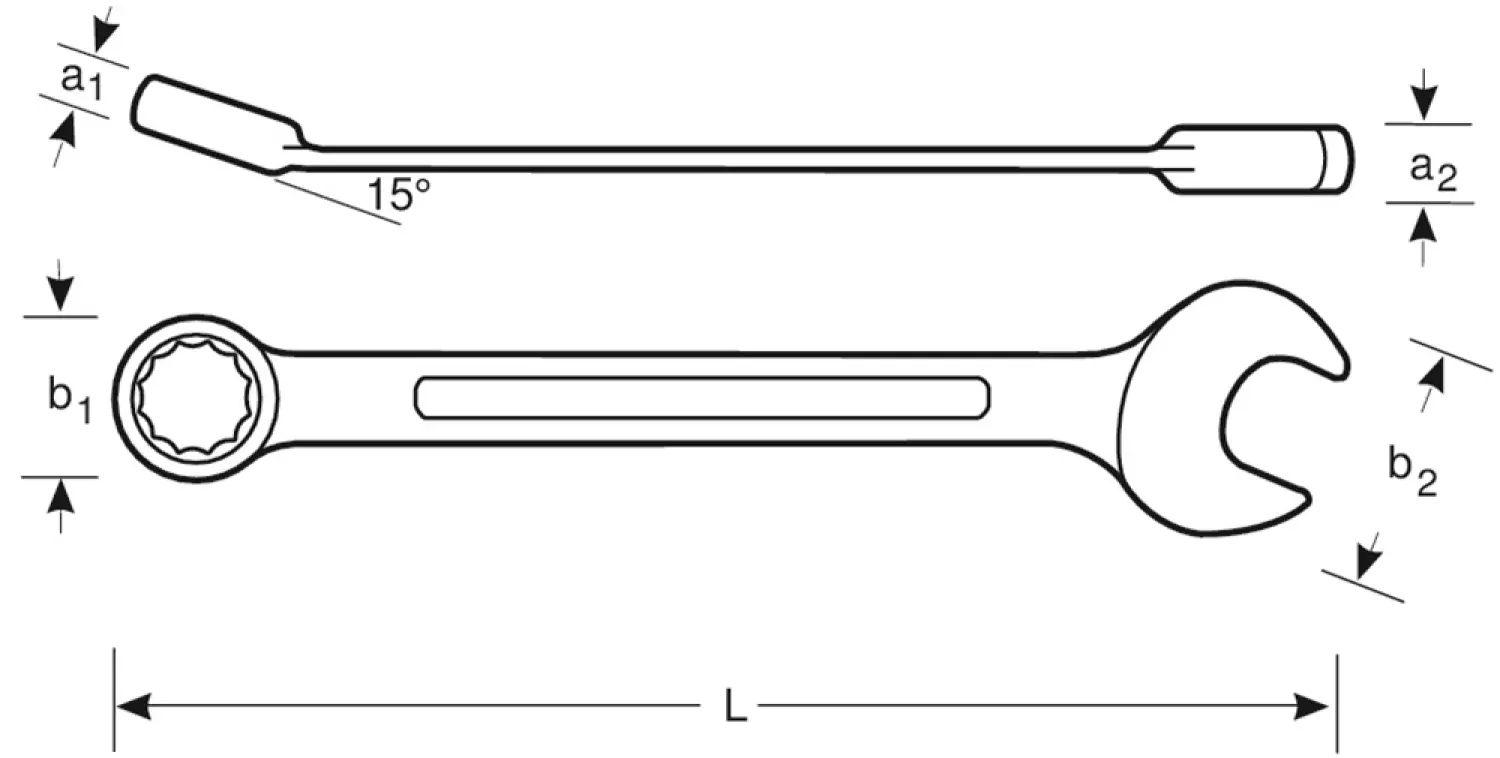 Bahco 1RM-13 Steek-/ringratelsleutel - 13 x 178mm-image