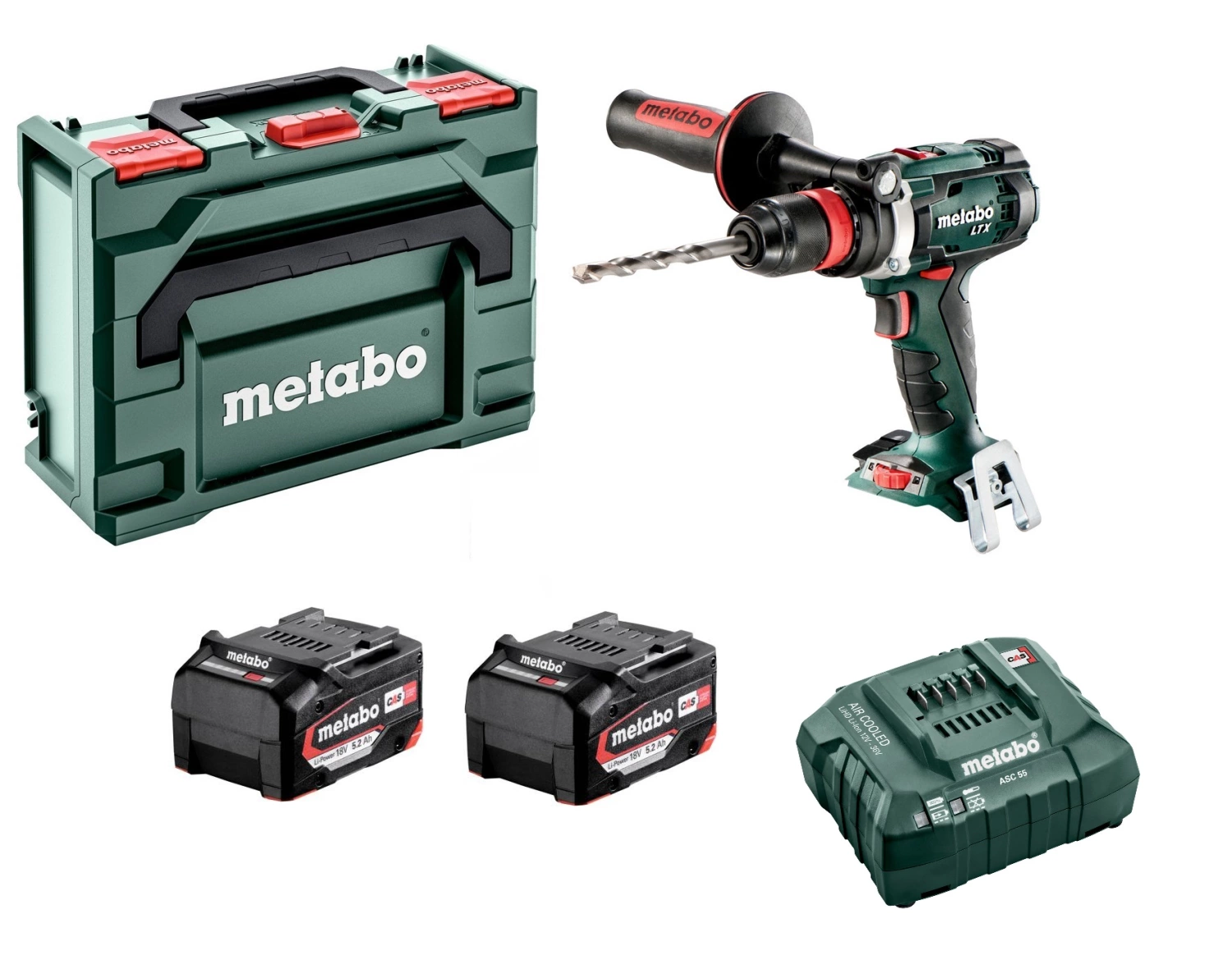 Metabo BS 18 LTX Quick 18V Li-Ion batterie perceuse/visseuse set (2x 5.2Ah batterie) dans metaBOX-image