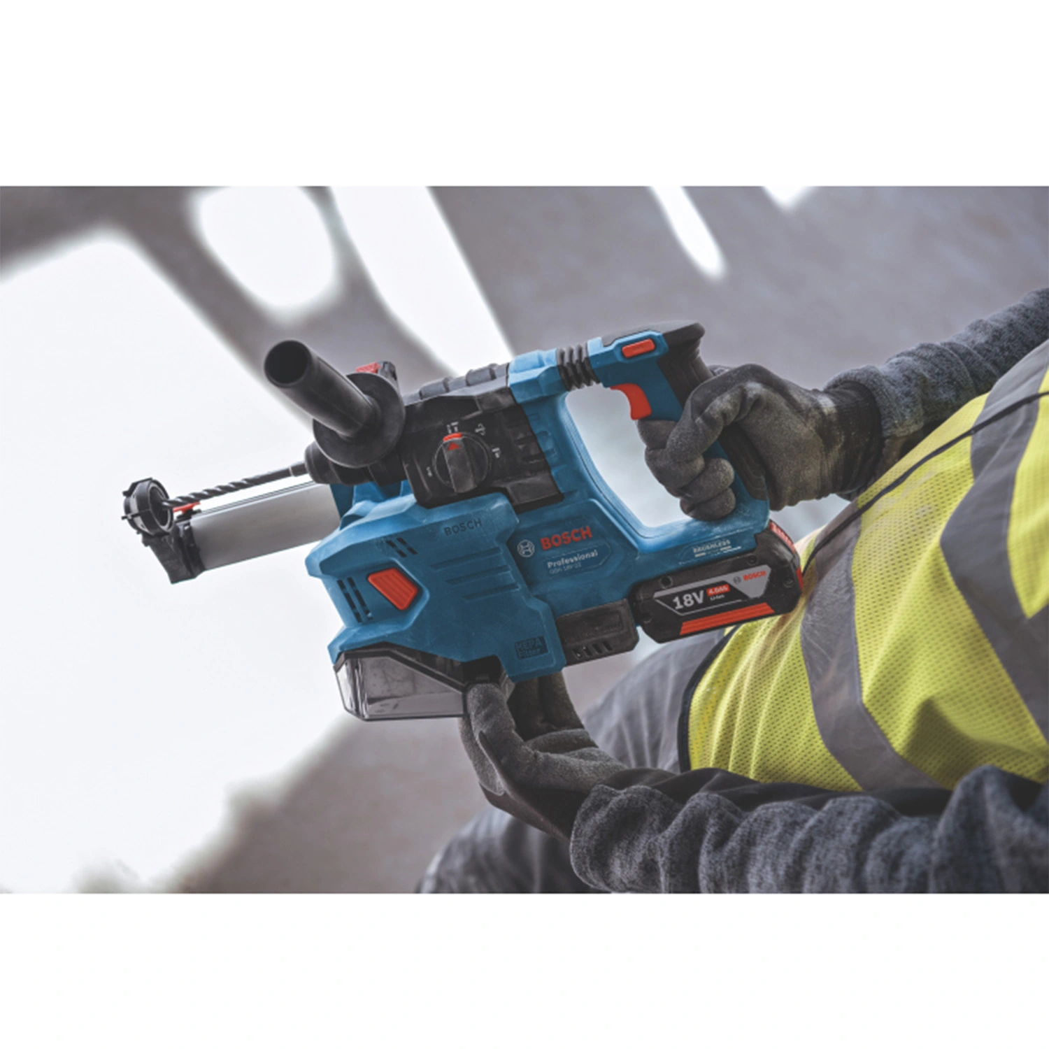 Bosch GBH 18V-22 18V Batterie SDS-plus Perforateur combiné & Bosch GWS 18V-8 18V Li-Ion batterie meuleuse d'angle
