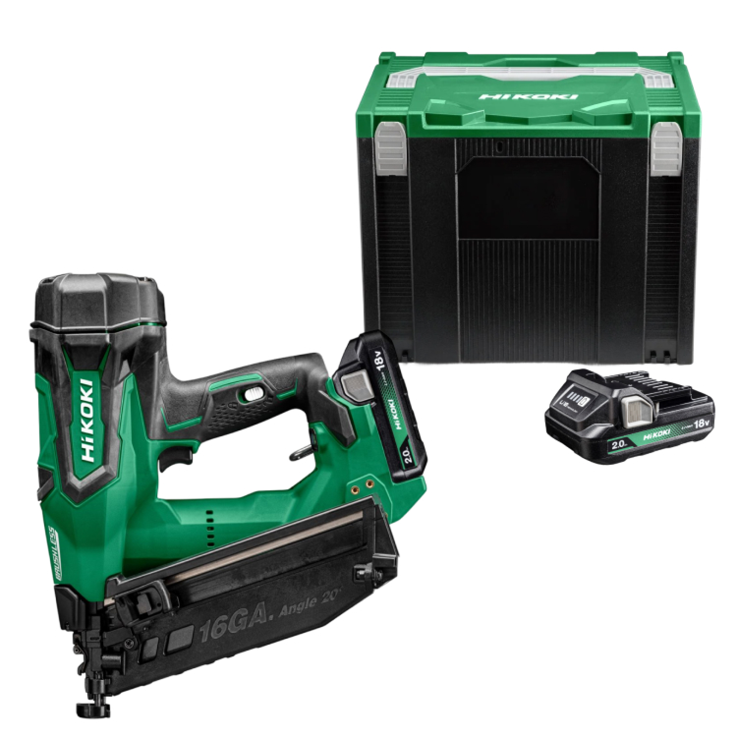 HiKOKI NT1865DAWYZ 18V Accu Spijkerapparaat set (2x 2,0Ah) in HSC IV-image