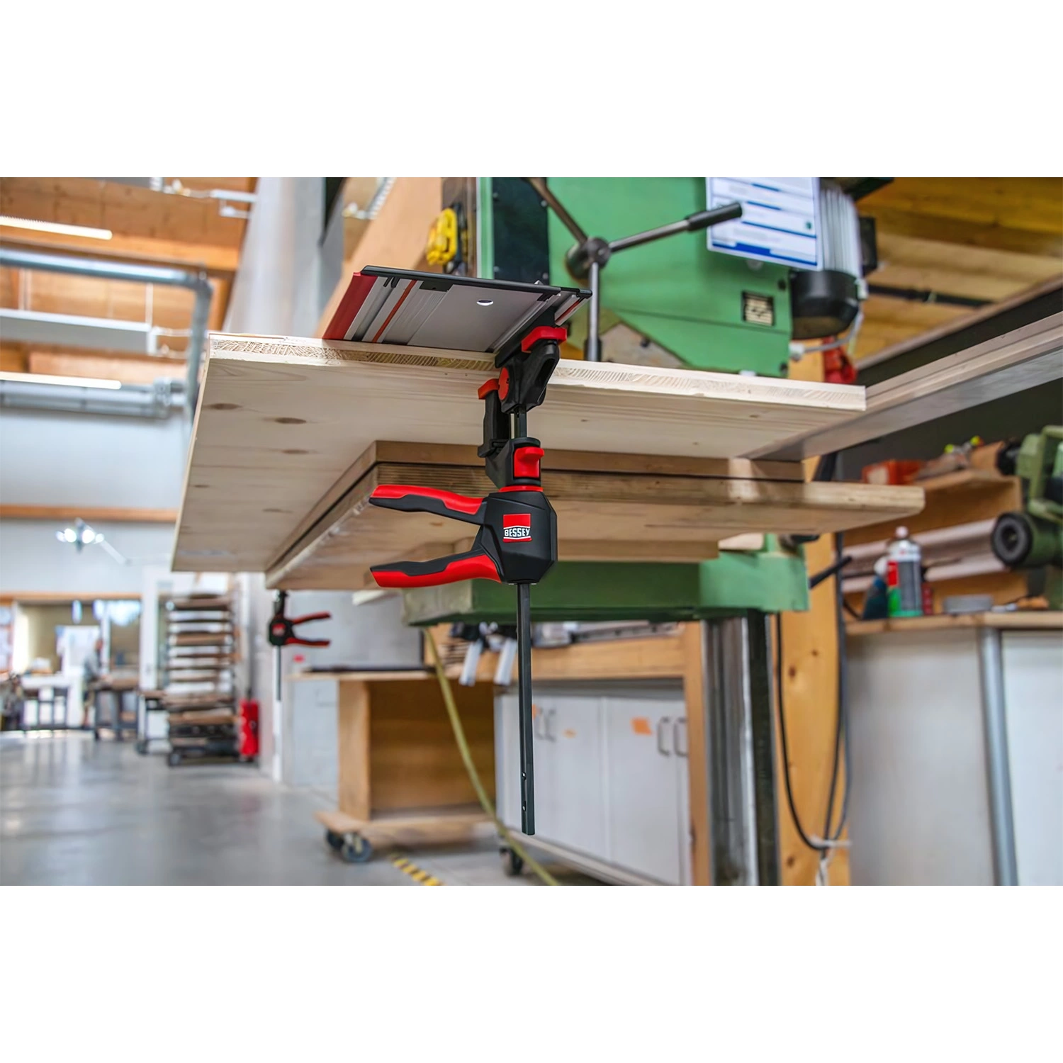 Bessey EZR360-15SET Jeu de serre-joints à une main pour rails de guidage - 150 x 60mm