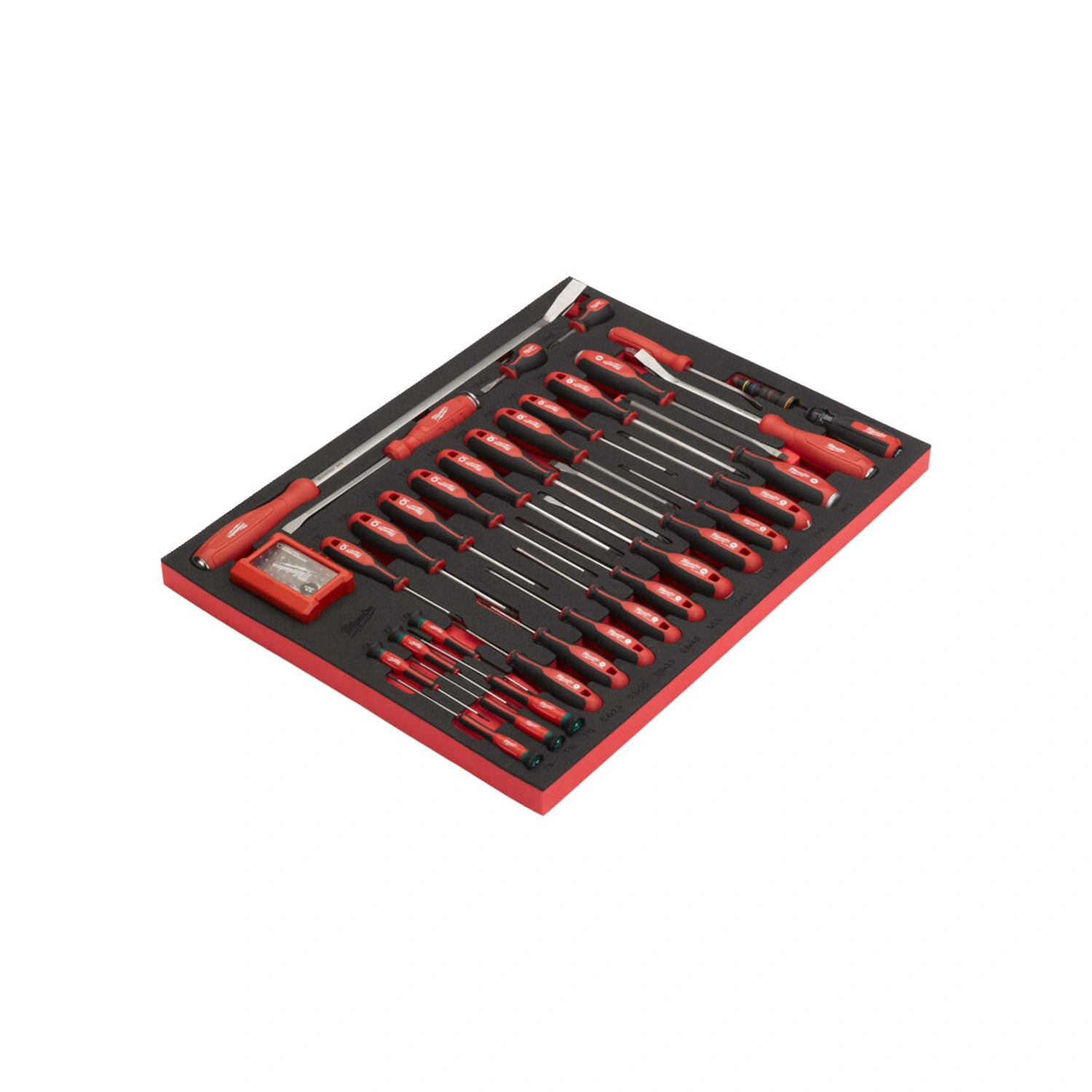 Milwaukee 4932502084 Gereedschapset in foam inlay schroevendraaier- en koevoetset - 70-delig