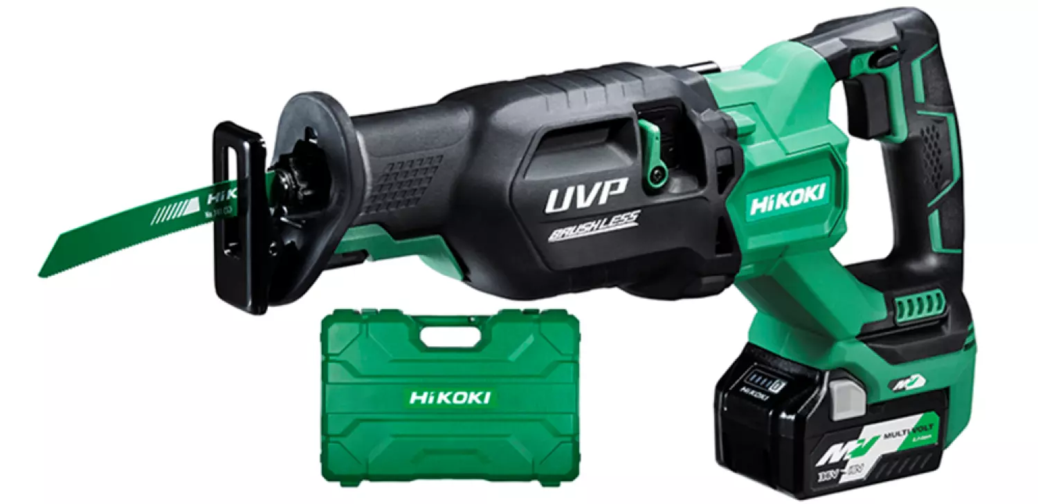 HiKOKI CR36DAWGZ 36V Multivolt Li-Ion accu Reciprozaag set (2x 2,5Ah) in koffer - 300mm - koolborstelloos-image