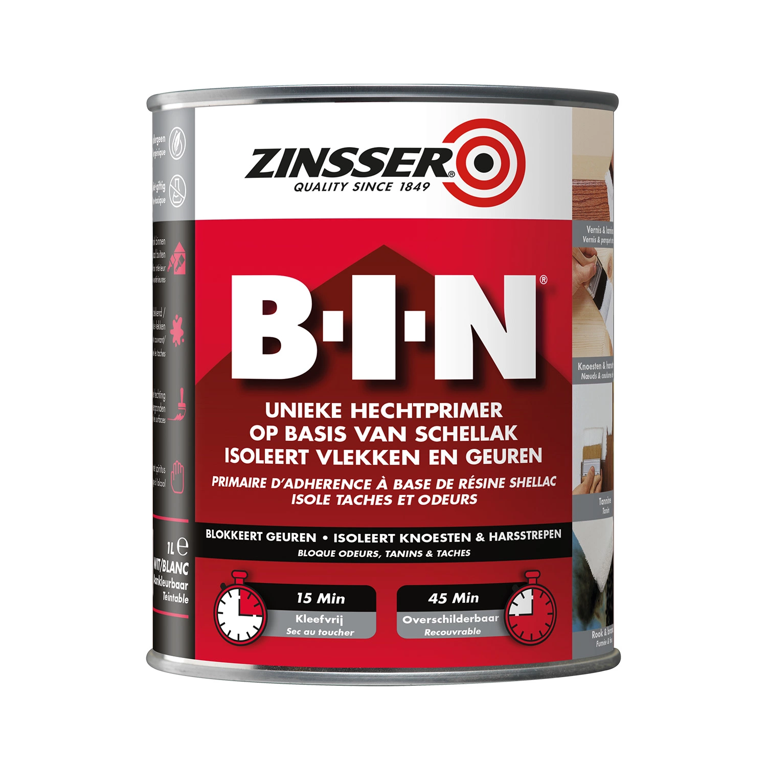 Zinsser Bin mat Primer - wit - 1L-image