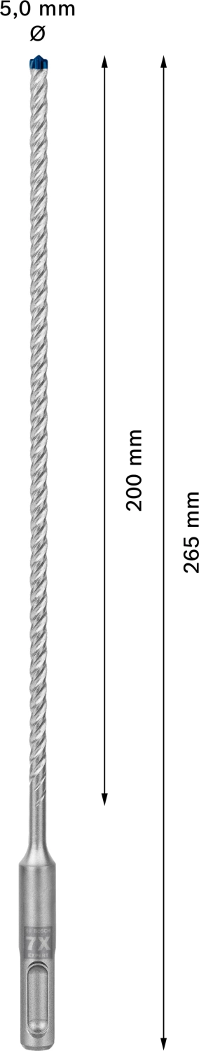 Bosch 2608900062 EXPERT Hamerboor SDS plus-7X - 5x200x265mm-image