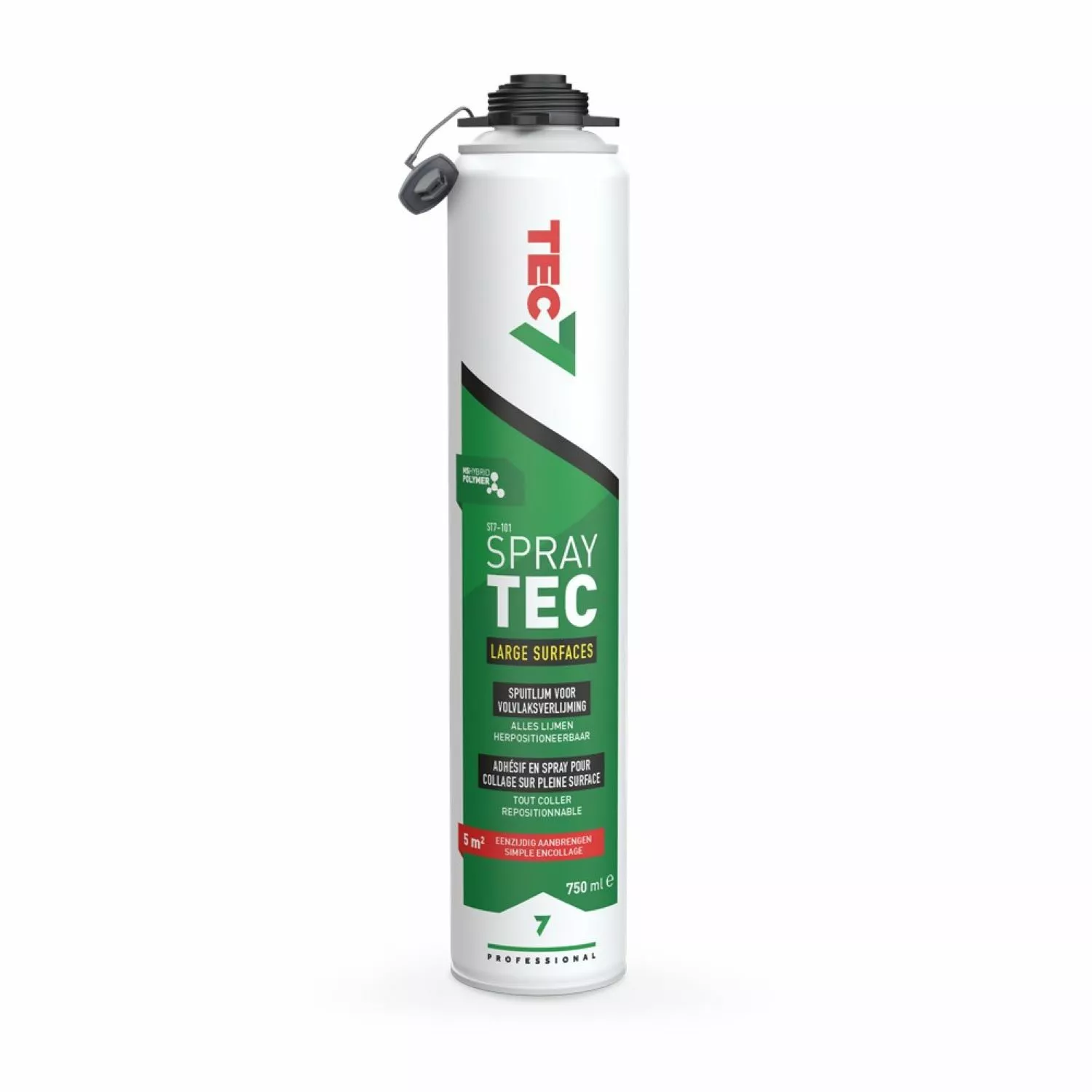 TEC7 ST7-101 Spraytec Spuitlijm voor volvlaksverlijming - aerosol - 750 ml