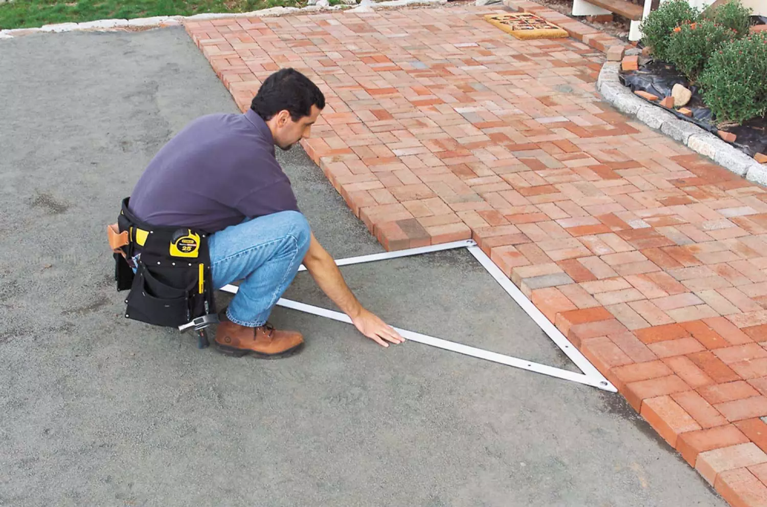 Stanley 1-45-013 Équerre de chantier pliable en aluminium / équerre-image