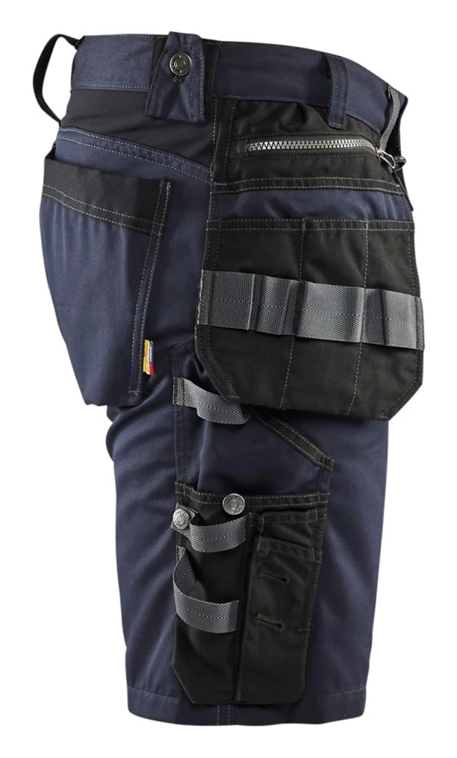 Blåkläder 1598 Pantalon de travail court avec stretch - bleu marine foncé/noir - 50 (M)-image