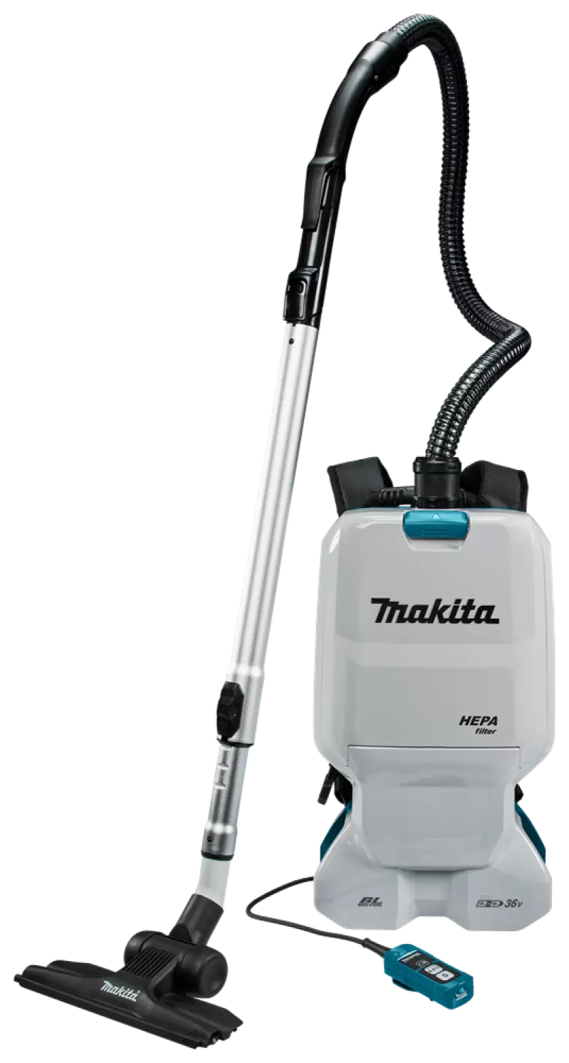 Makita DVC660PT2 2x18 V Rugstofzuiger voor schoonmaak Body incl. 2 accu's en duolader-image