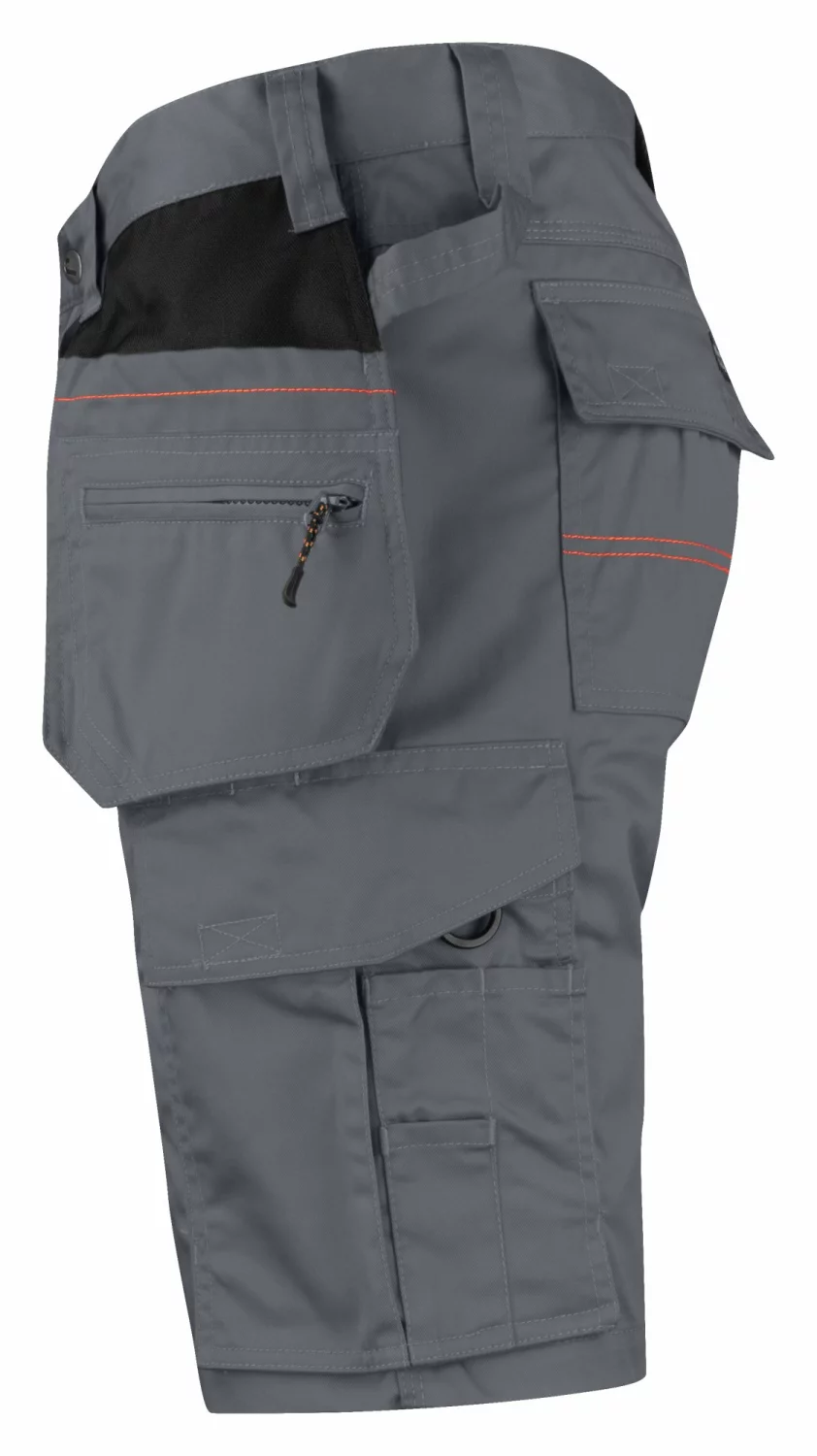 Jobman 2722 Werkbroek kort Holsterpocket - Grijs / Zwart - Maat 54-image