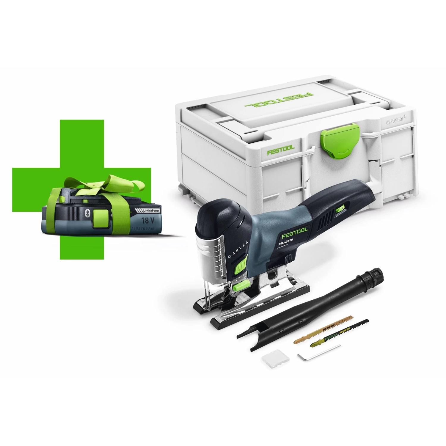 Festool PSC 420 EB-Basic-4.0 - Promo 2022 - 18V Li-Ion accu decoupeerzaagmachine set in systainer met gratis 4.0Ah accu-image