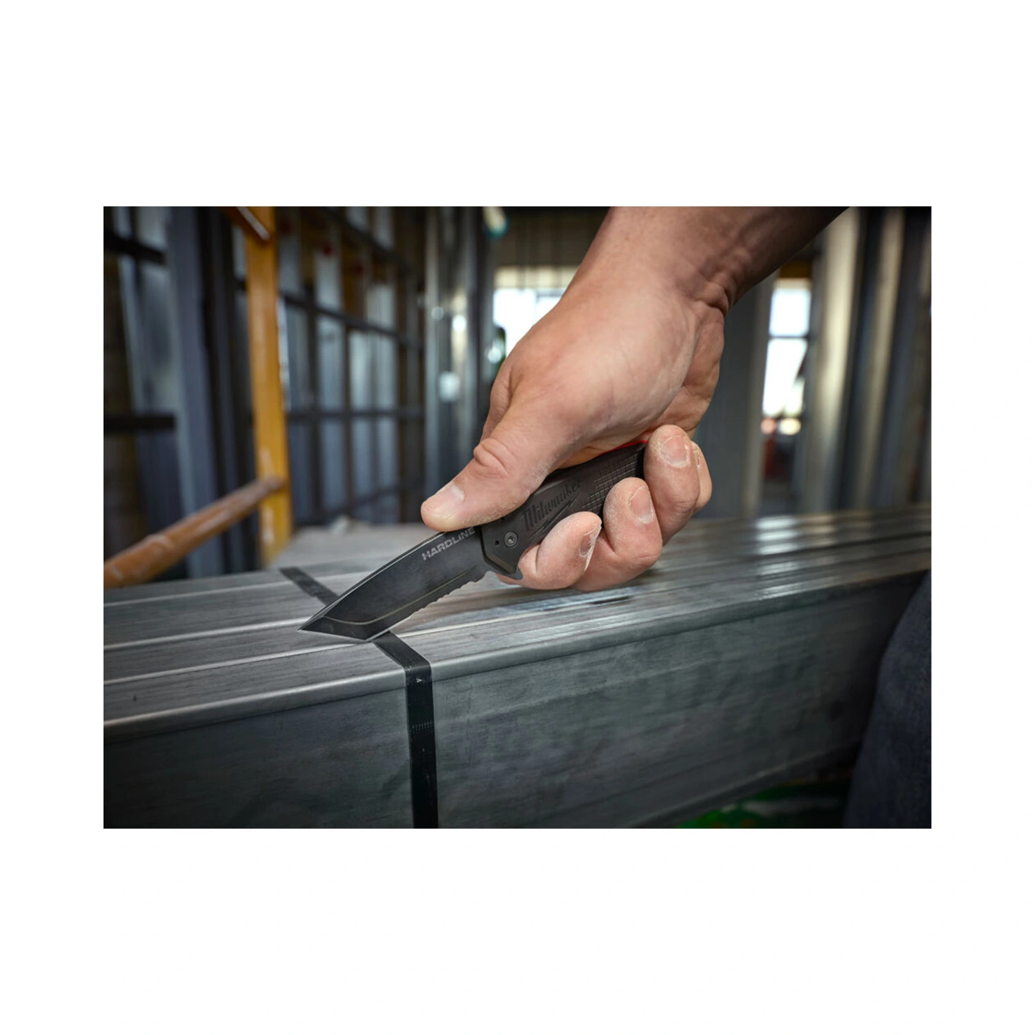 Milwaukee 4932500664 Zakmes HARDLINE gekarteld - 75mm - vouwbaar