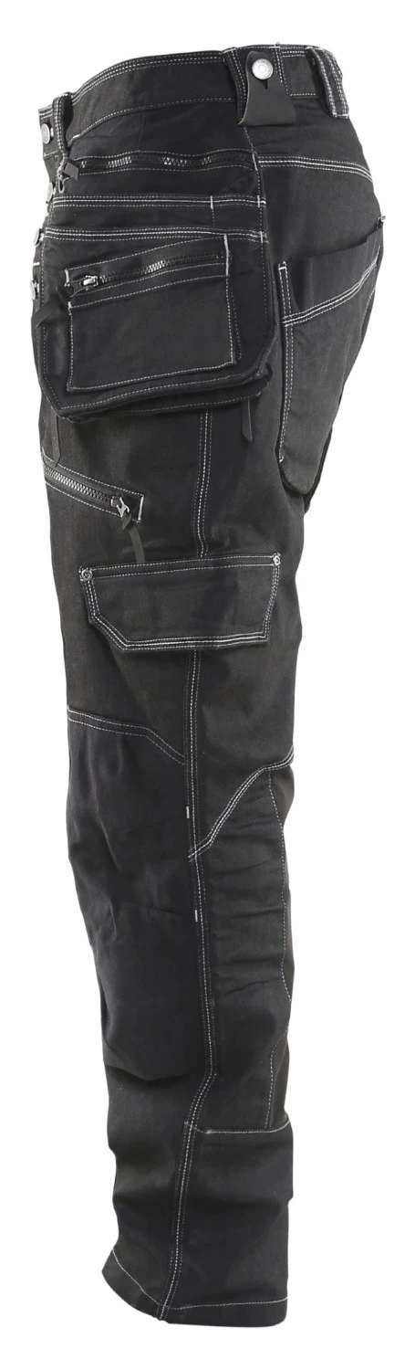 Blåkläder X1900 Werkbroek Baggy Denim Stretch 1999 - zwart - maat 44 (XS)-image