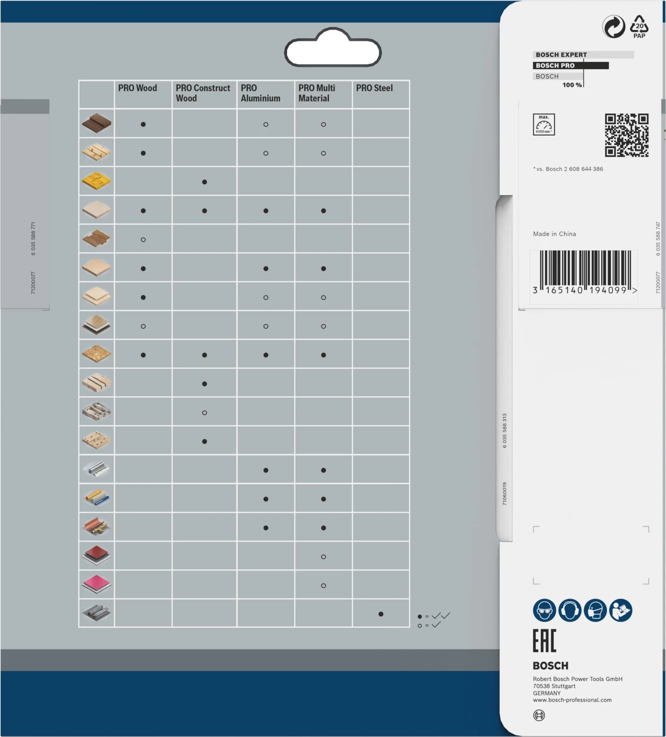 Bosch 2608640615 - Lame de Scie Circulaire Optiline Wood, 190 x 30 x 2,6 mm, 24D-image