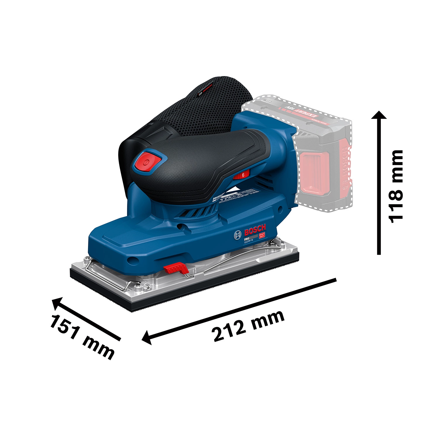 Bosch GSS18V-18 Accu Vlakschuurmachine in doos-image