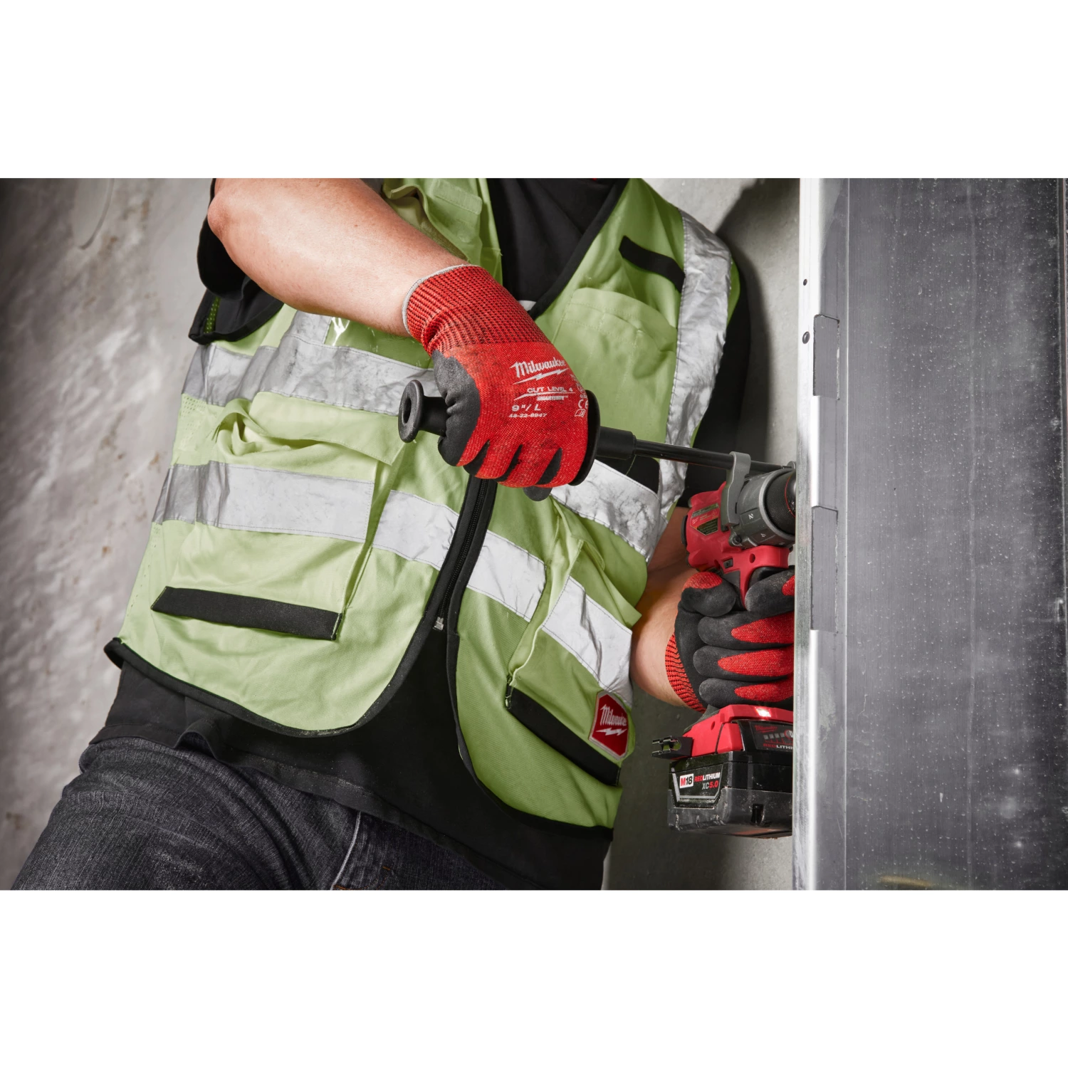Milwaukee Gants de travail trempés - classe de résistance aux coupures 4/D - 8/M-image