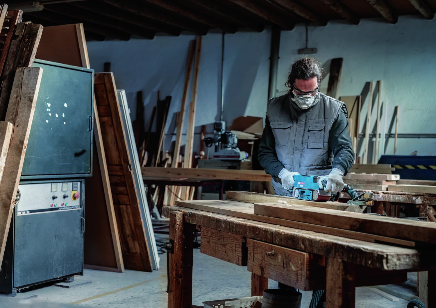 Bosch 2608606082 - Bande abrasive X440 Best for Wood and Paint, 75 x 533 mm, grain 80, 10x-image