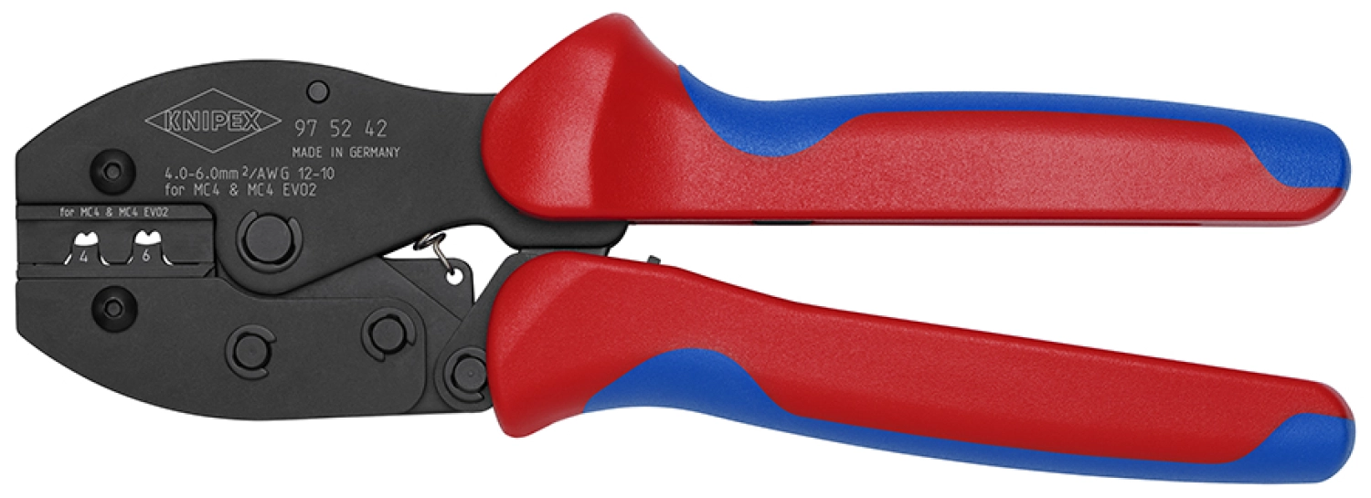 Knipex 97 52 42 Pince à sertir PreciForce pour connecteurs MC4/ MC4 EVO 2-image