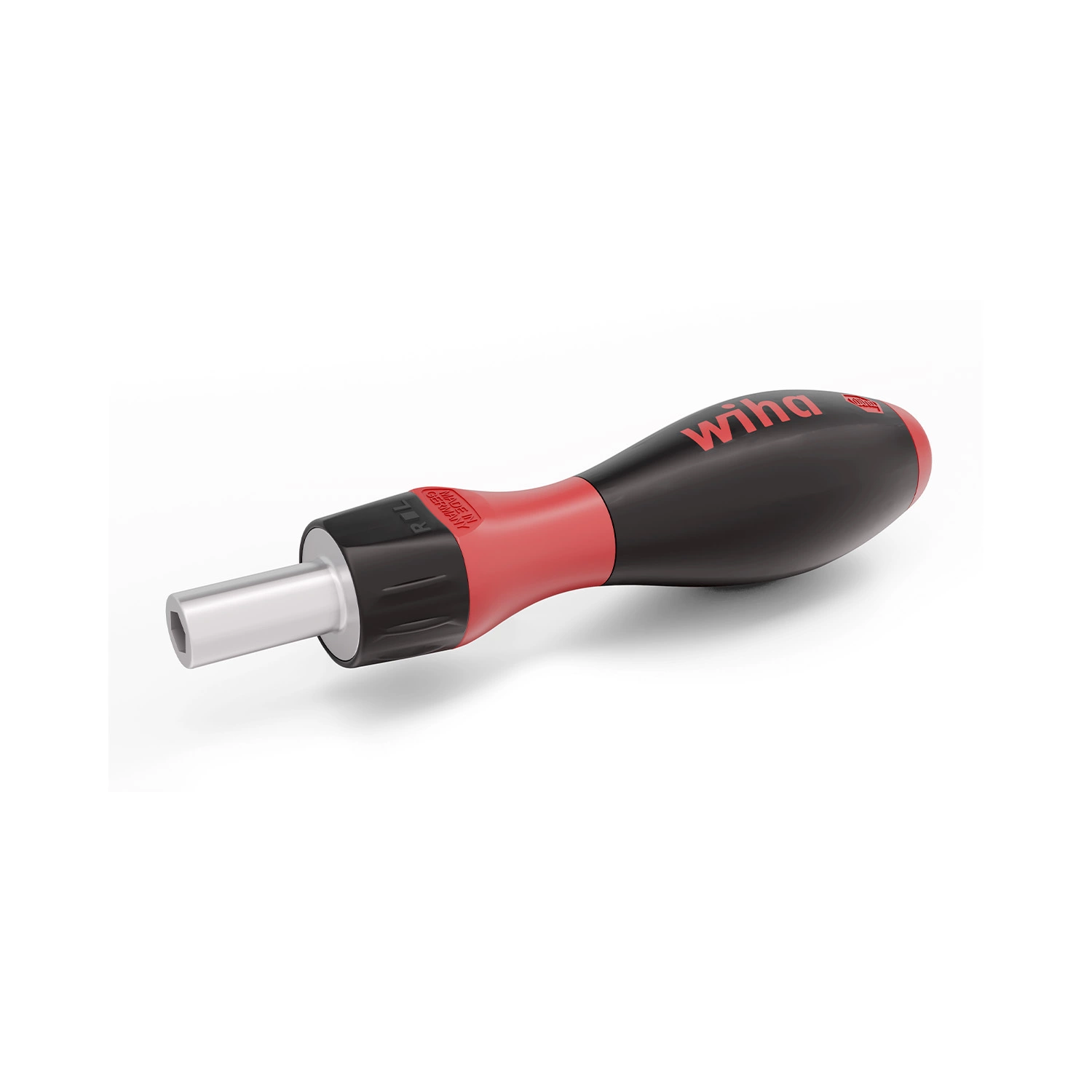 Wiha 47169 Tournevis SoftFinish avec porte-embout - 1/4" - 112 mm - avec fonction cliquet